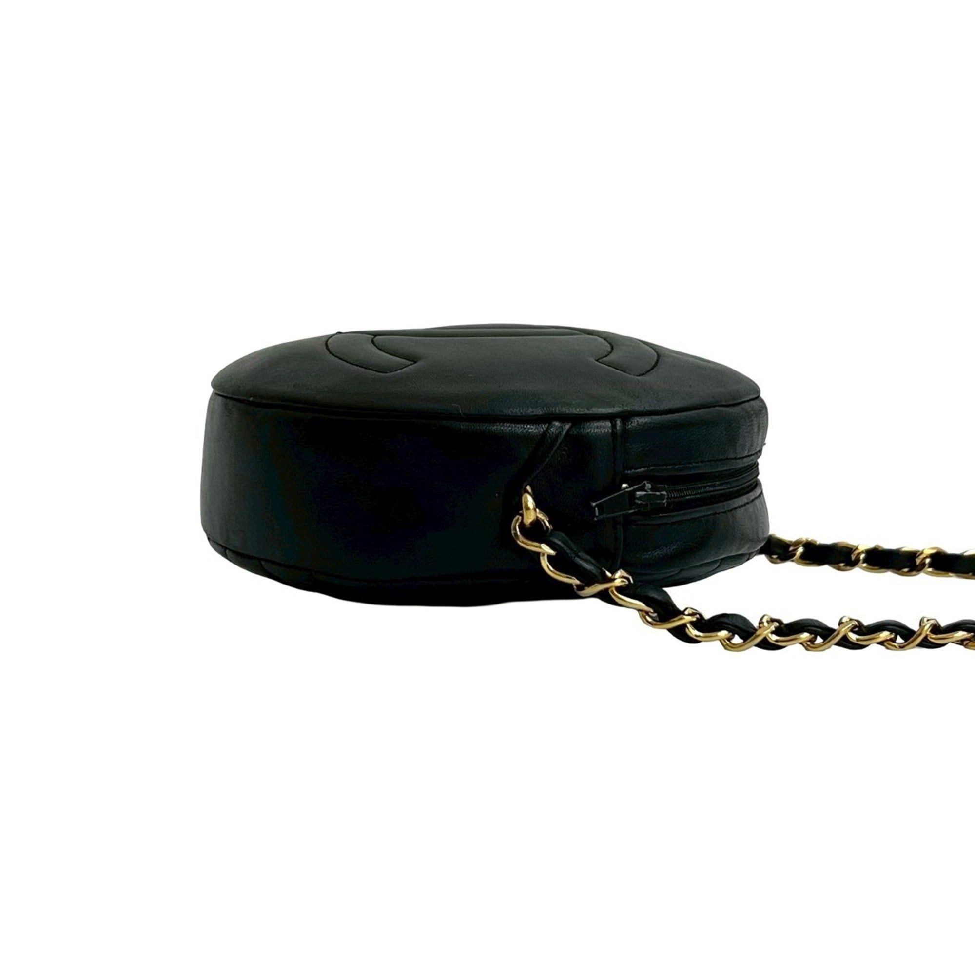 Chanel CHANEL Matelasse Coco Mark Lambskin Chain Shoulder Bag Pochette Black 20034 Size ONE SIZE - 6 Thumbnail