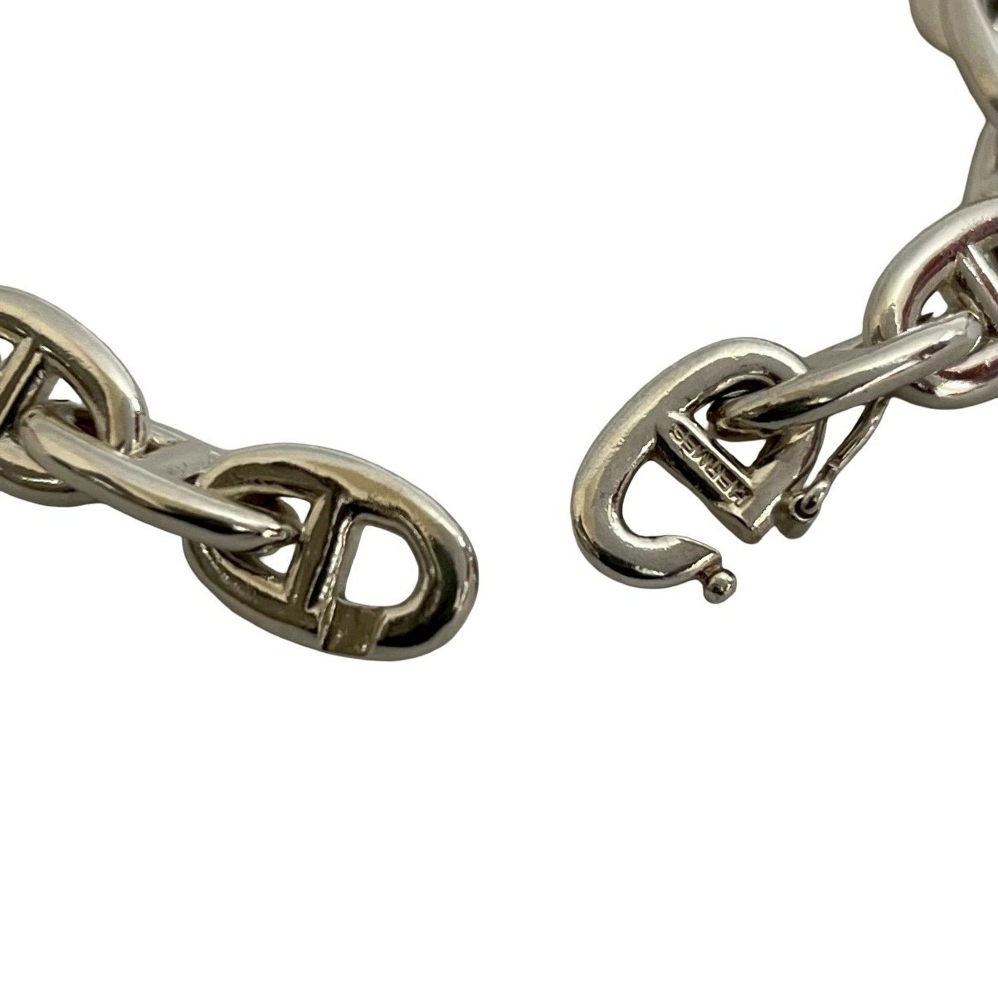 Hermes HERMES Margiela-era Chaine d'Ancre PM Necklace, 44 links, 925 silver, chain, choker, 20757 Size ONE SIZE - 2 Thumbnail