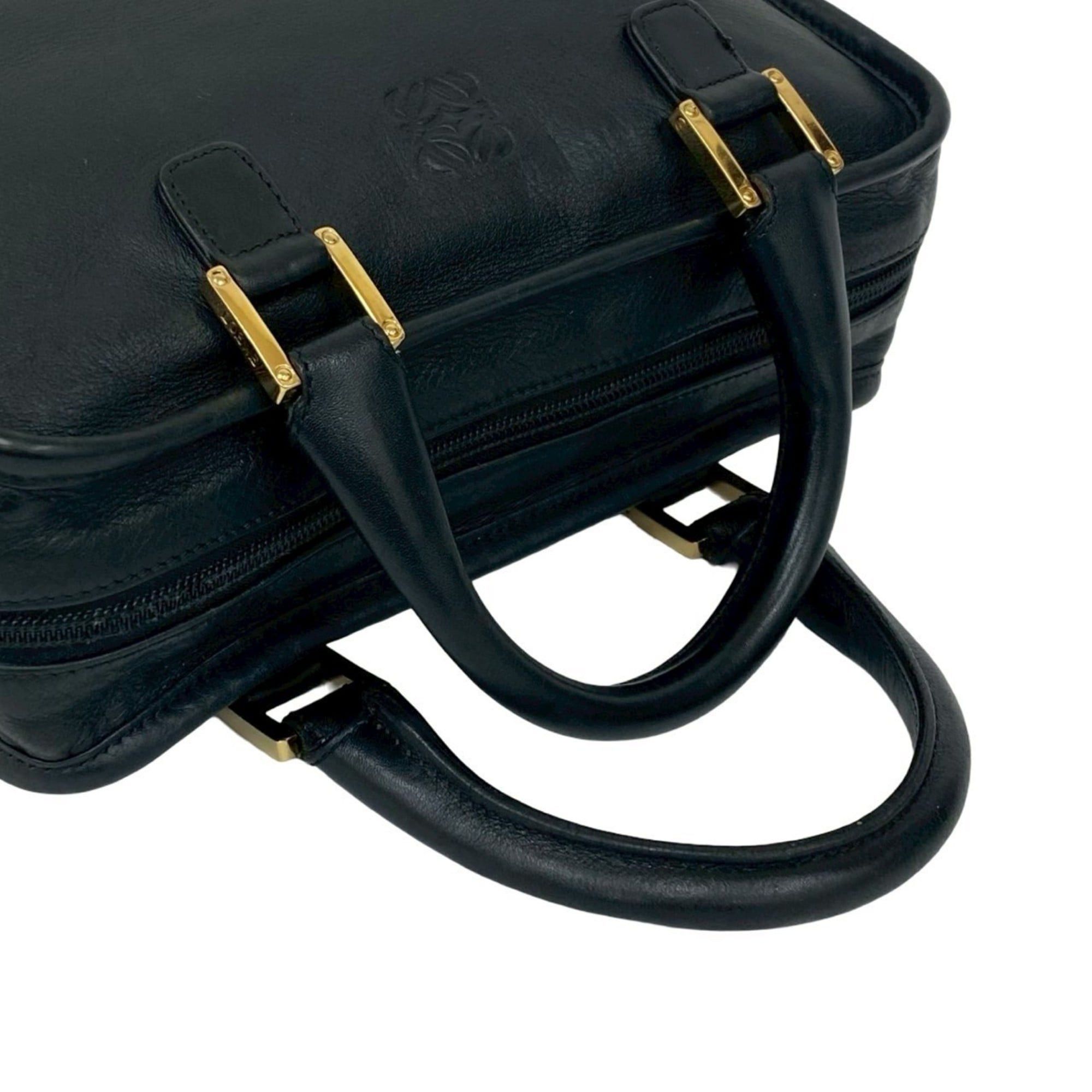 Loewe LOEWE Amazona 28 Anagram Leather Handbag, Mini Boston Bag, Tote Black, 31435 Size ONE SIZE - 4 Thumbnail