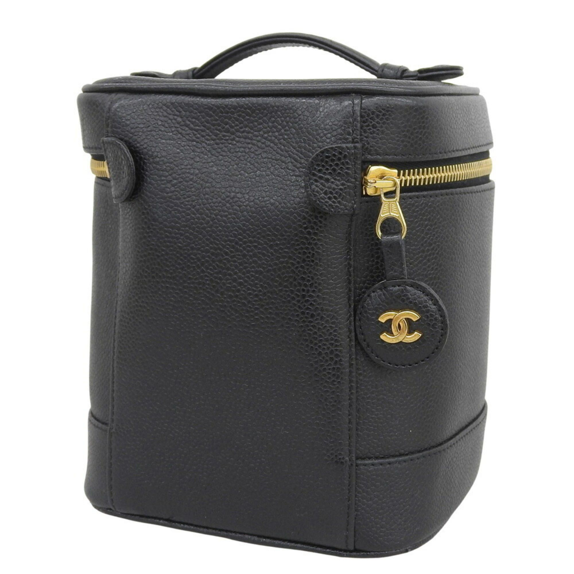 Chanel CHANEL Coco Mark Vanity Bag A01998 in Caviar Skin, Black Size ONE SIZE - 2 Thumbnail