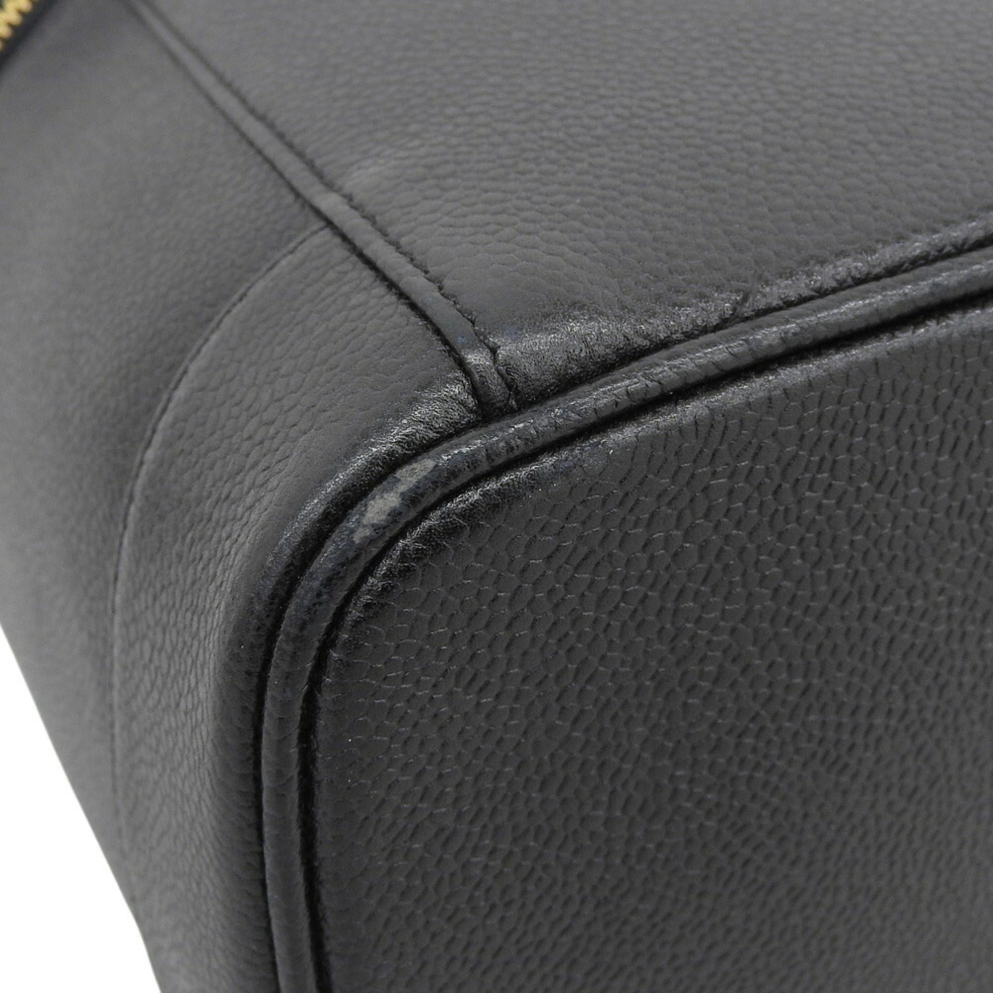 Chanel CHANEL Coco Mark Vanity Bag A01998 in Caviar Skin, Black Size ONE SIZE - 4 Thumbnail