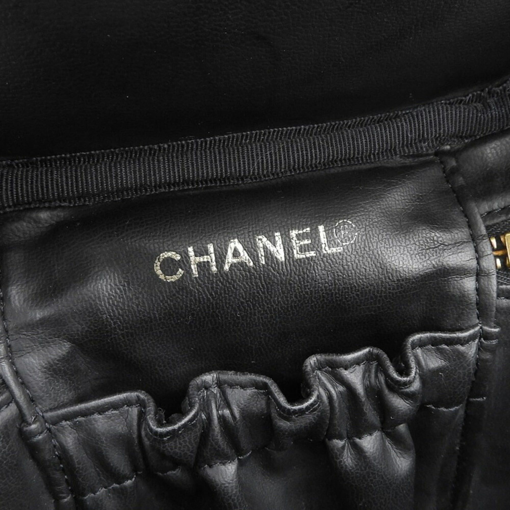 Chanel CHANEL Coco Mark Vanity Bag A01998 in Caviar Skin, Black Size ONE SIZE - 9 Thumbnail