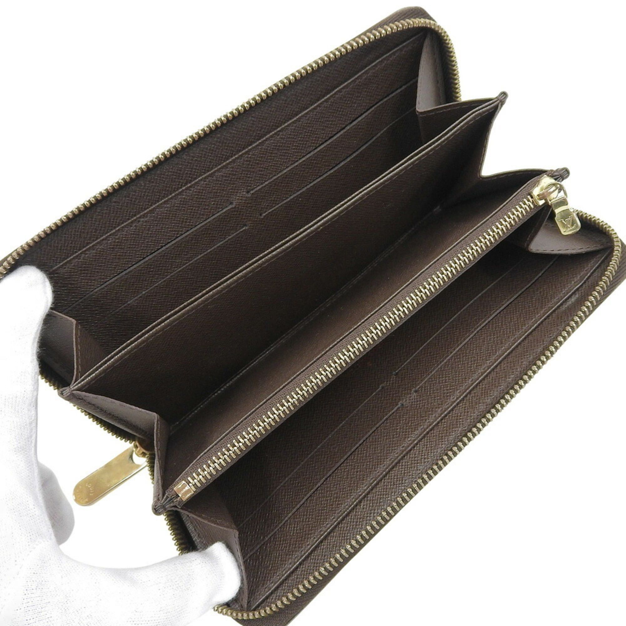 Louis Vuitton Louis Vuitton Damier Zippy Wallet N60015 Ebene Round Long Size ONE SIZE - 3 Thumbnail