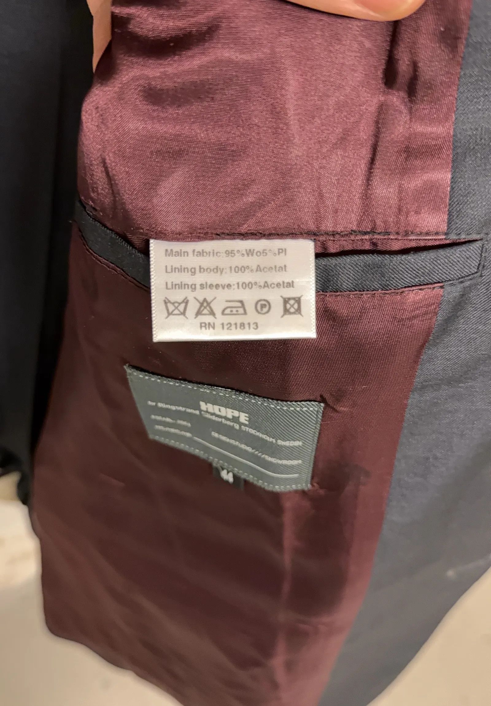 Hope Hope Suit Size 36R - 3 Thumbnail