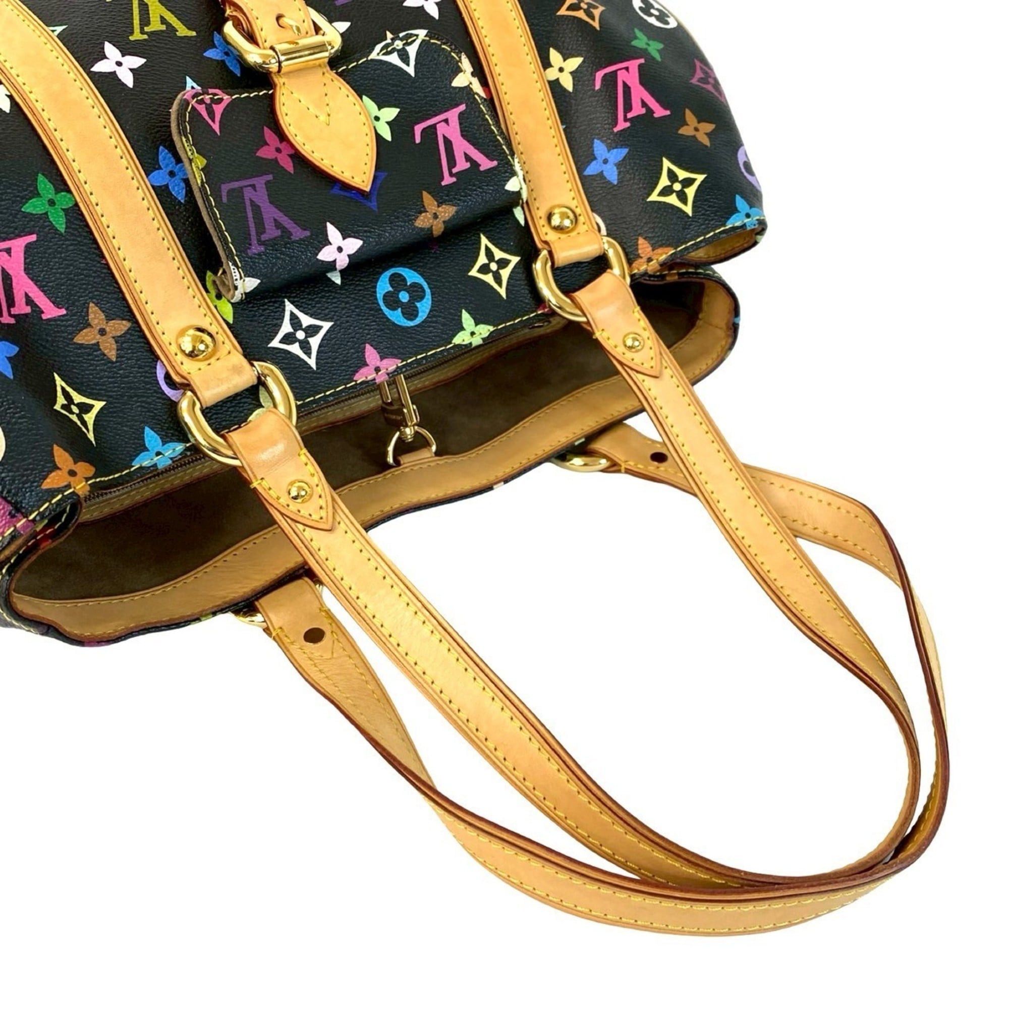 Louis Vuitton LOUIS VUITTON Aurelia MM Monogram Multicolor Leather Tote Bag/Semi-Shoulder Bag 04856 Size ONE SIZE - 4 Thumbnail