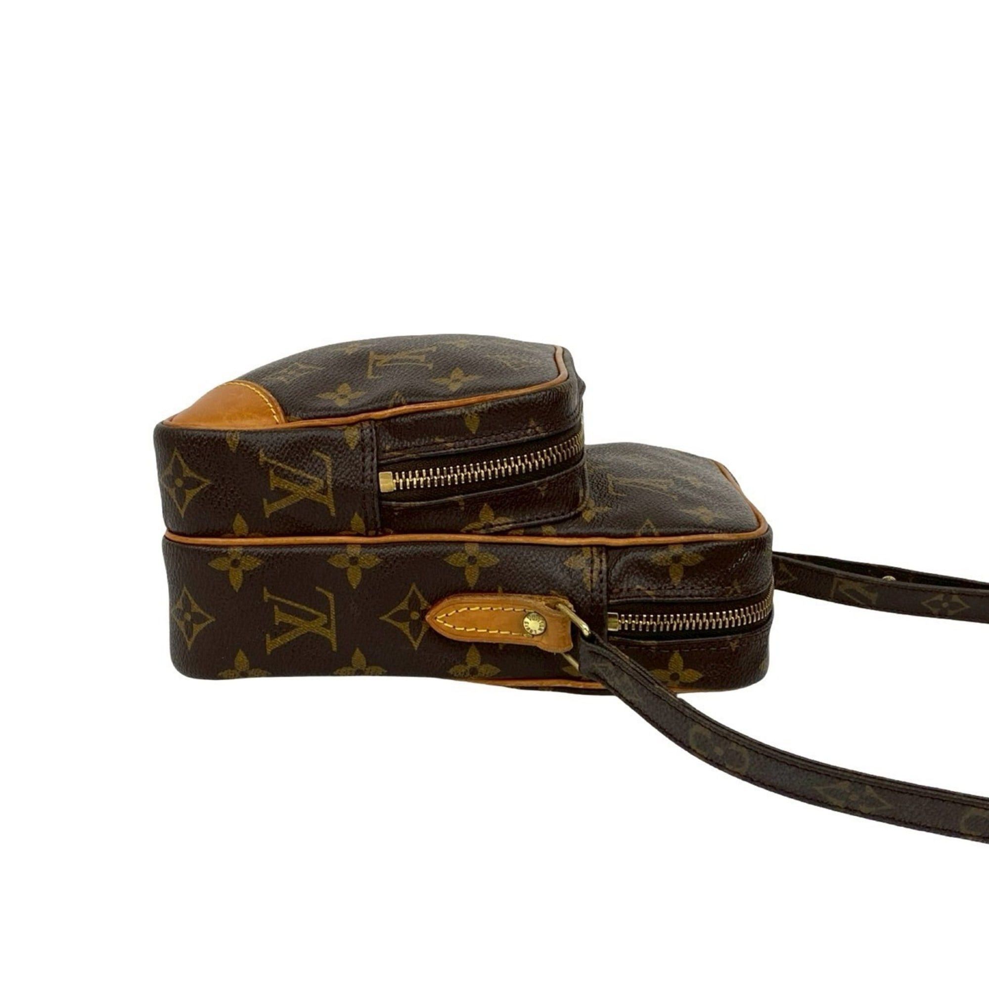 Louis Vuitton LOUIS VUITTON Amazon Monogram Leather Shoulder Bag/Pochette, Brown, 233-7 Size ONE SIZE - 6 Thumbnail