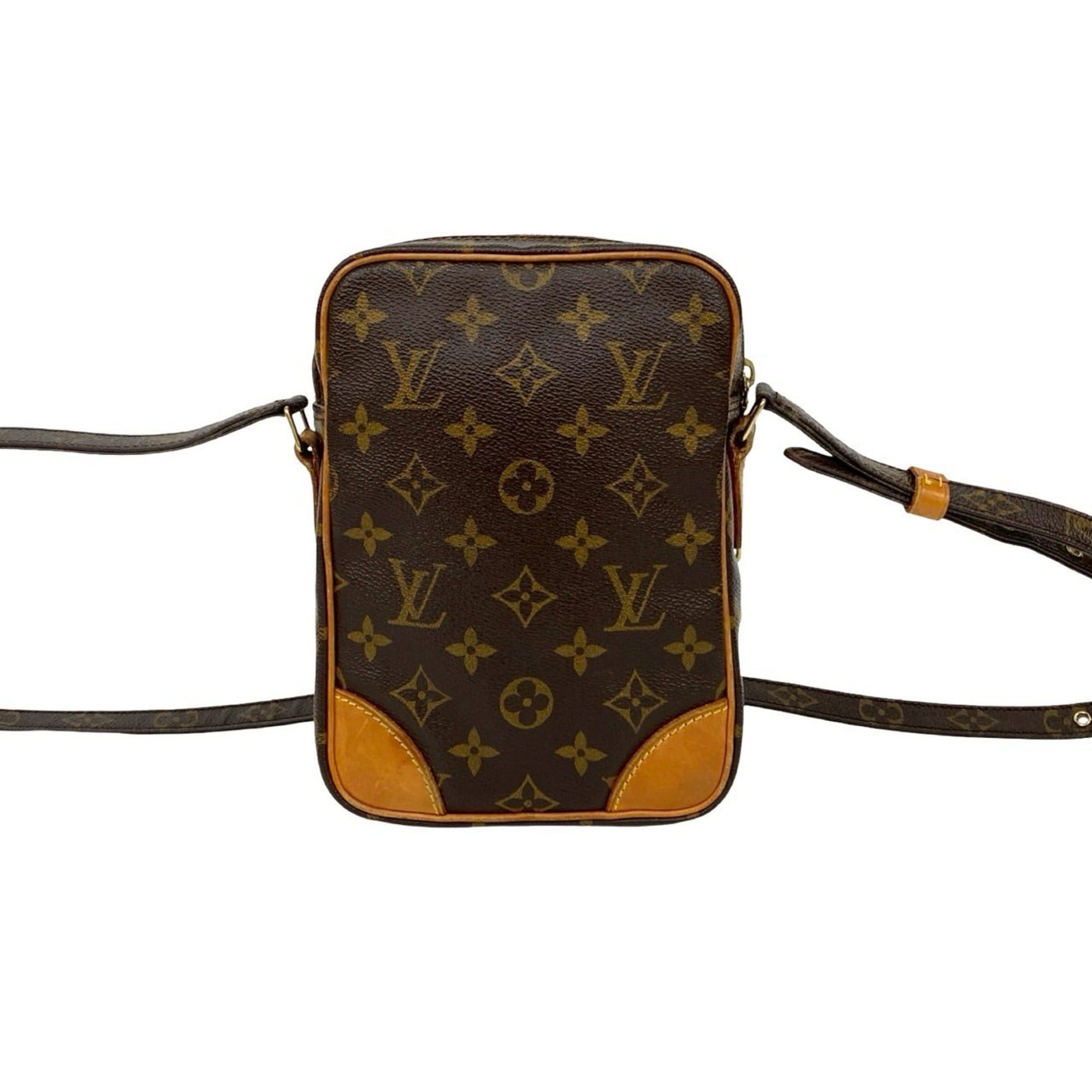 Louis Vuitton LOUIS VUITTON Amazon Monogram Leather Shoulder Bag/Pochette, Brown, 233-7 Size ONE SIZE - 3 Thumbnail