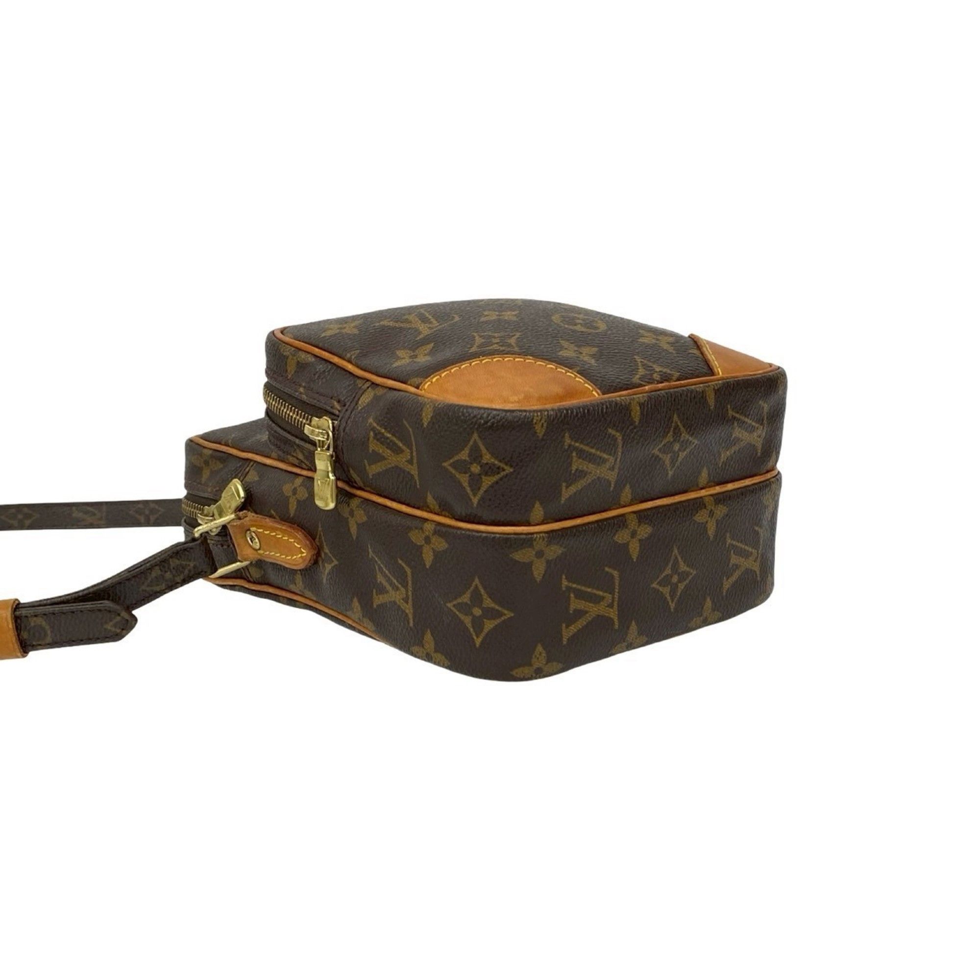Louis Vuitton LOUIS VUITTON Amazon Monogram Leather Shoulder Bag/Pochette, Brown, 233-7 Size ONE SIZE - 7 Thumbnail