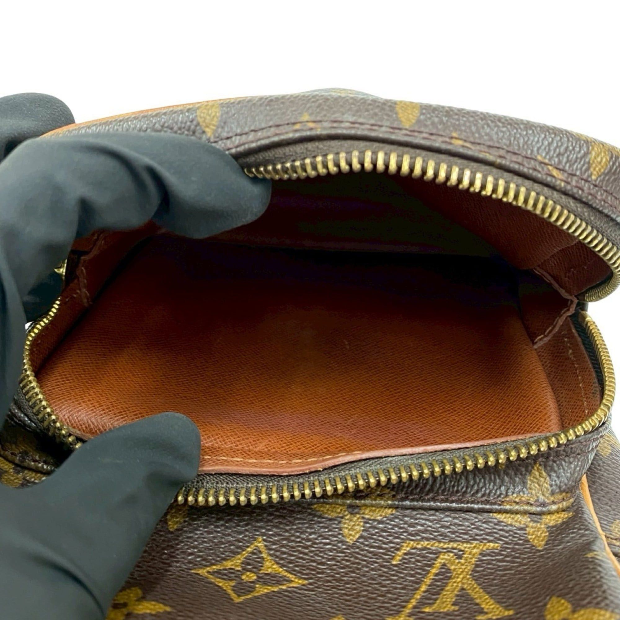 Louis Vuitton LOUIS VUITTON Amazon Monogram Leather Shoulder Bag/Pochette, Brown, 233-7 Size ONE SIZE - 10 Thumbnail
