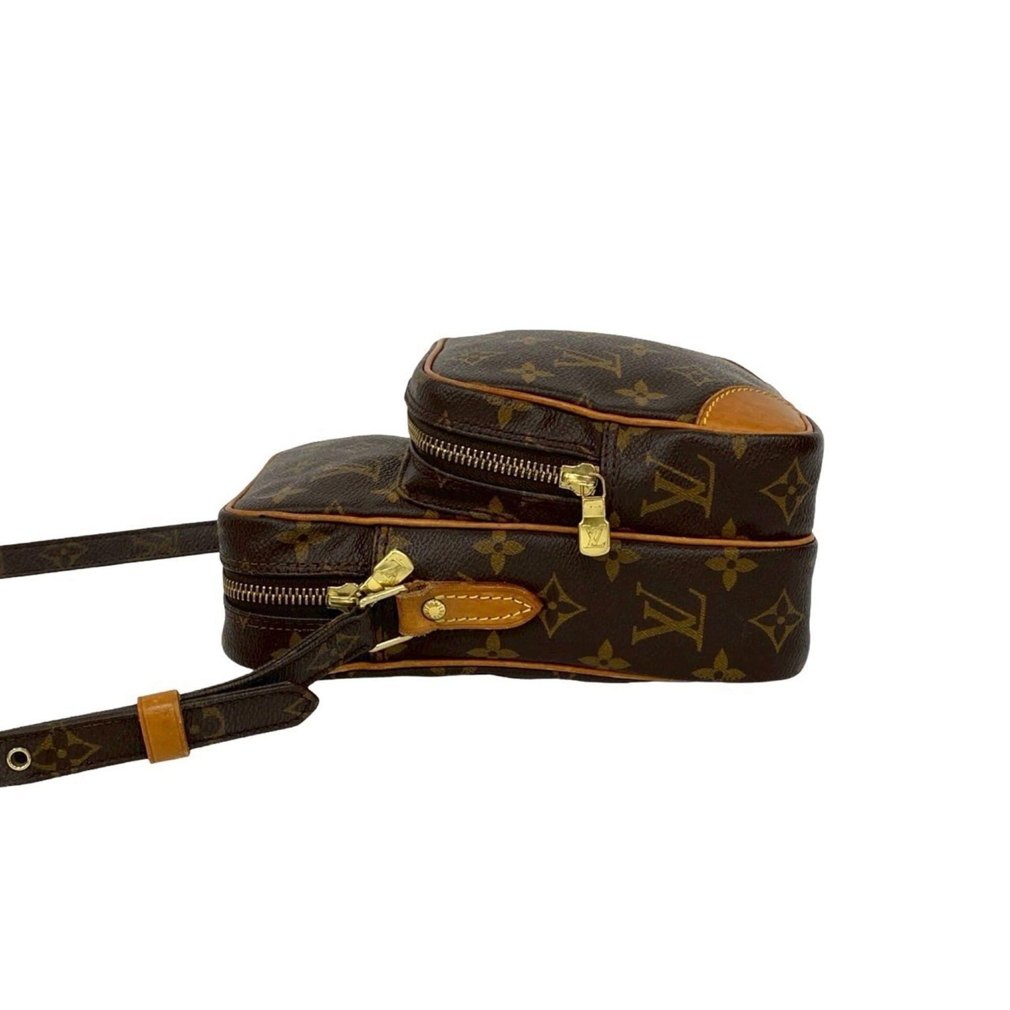 Louis Vuitton LOUIS VUITTON Amazon Monogram Leather Shoulder Bag/Pochette, Brown, 233-7 Size ONE SIZE - 5 Thumbnail