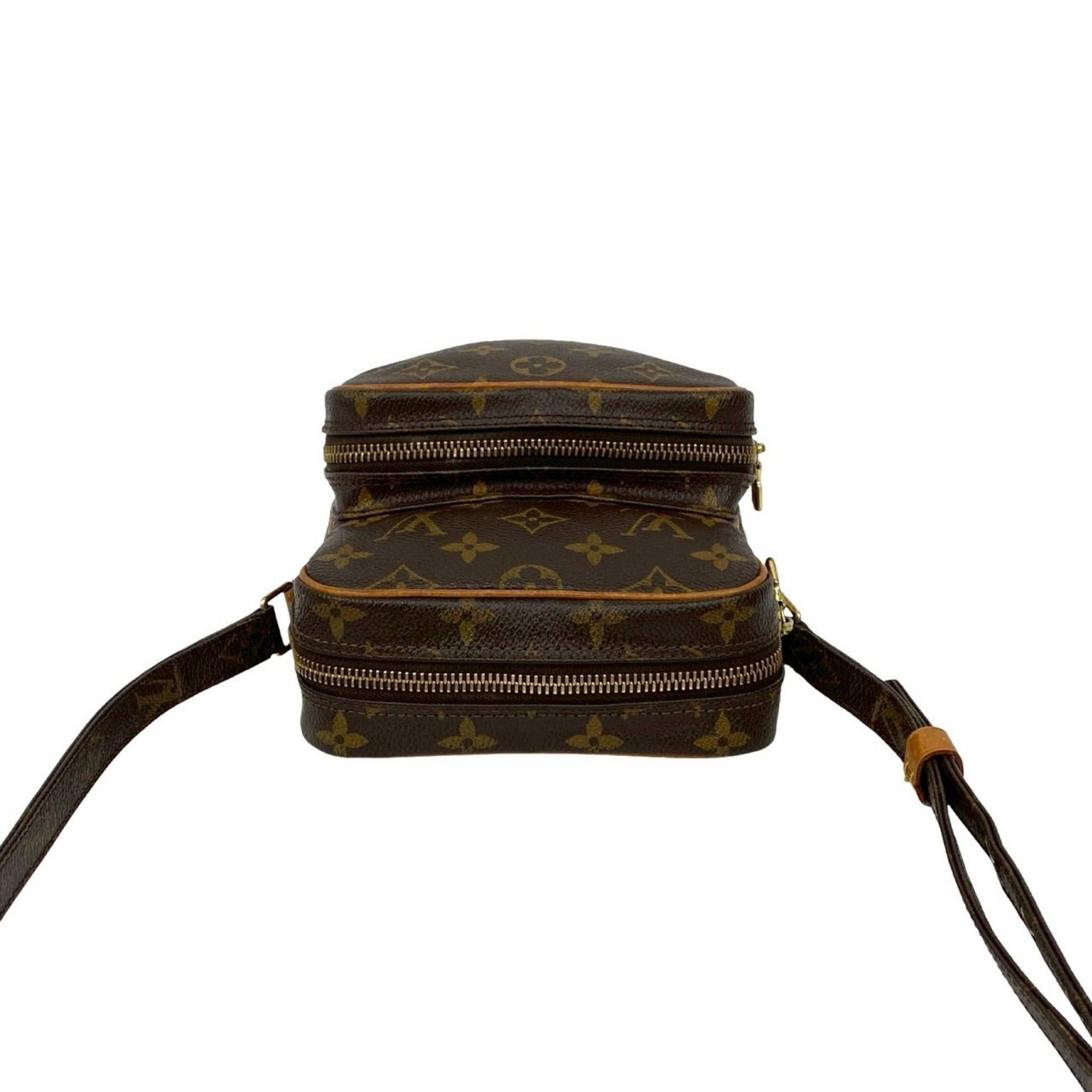 Louis Vuitton LOUIS VUITTON Amazon Monogram Leather Shoulder Bag/Pochette, Brown, 233-7 Size ONE SIZE - 4 Thumbnail