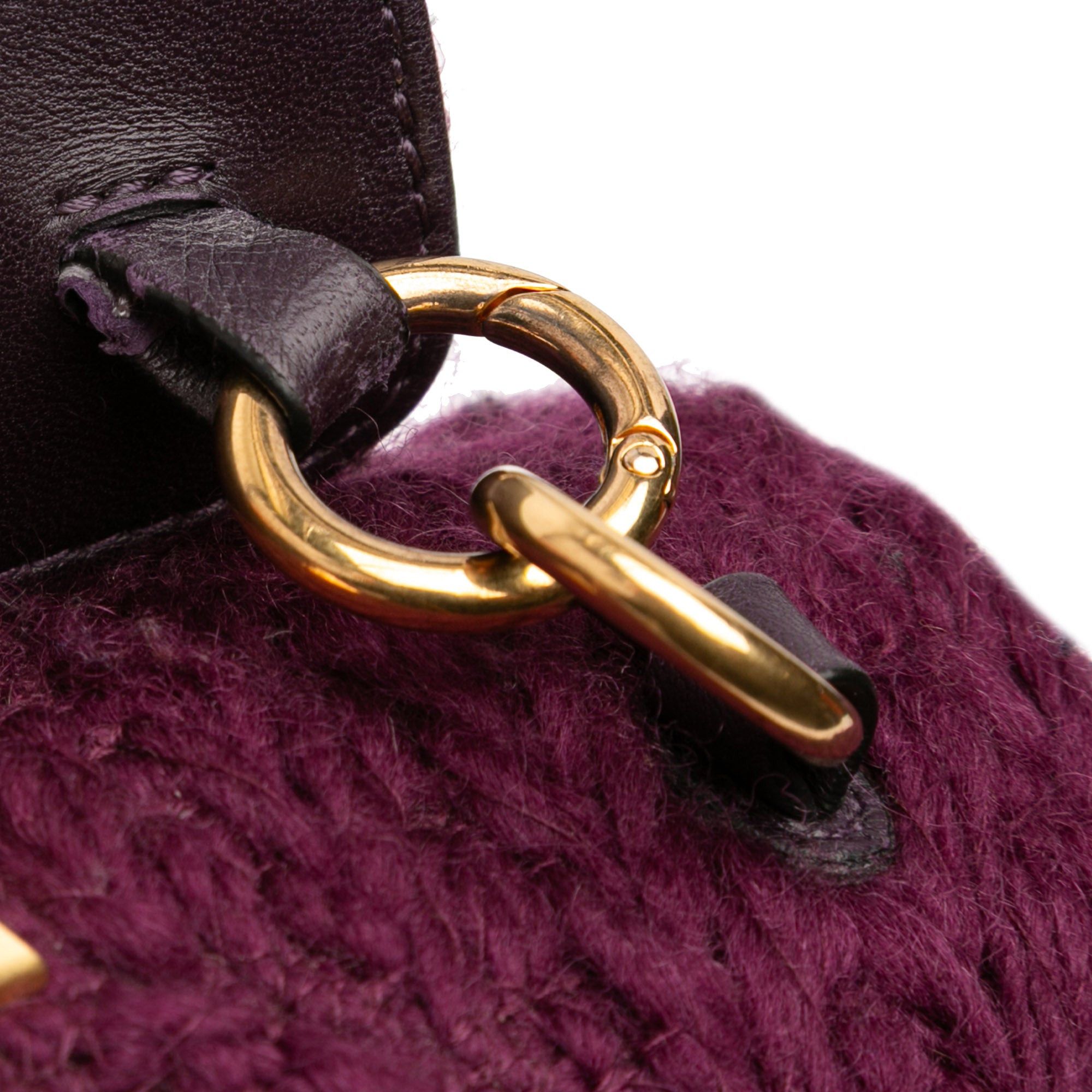 Valentino Large Knit Roman Stud Satchel Size ONE SIZE - 10 Thumbnail