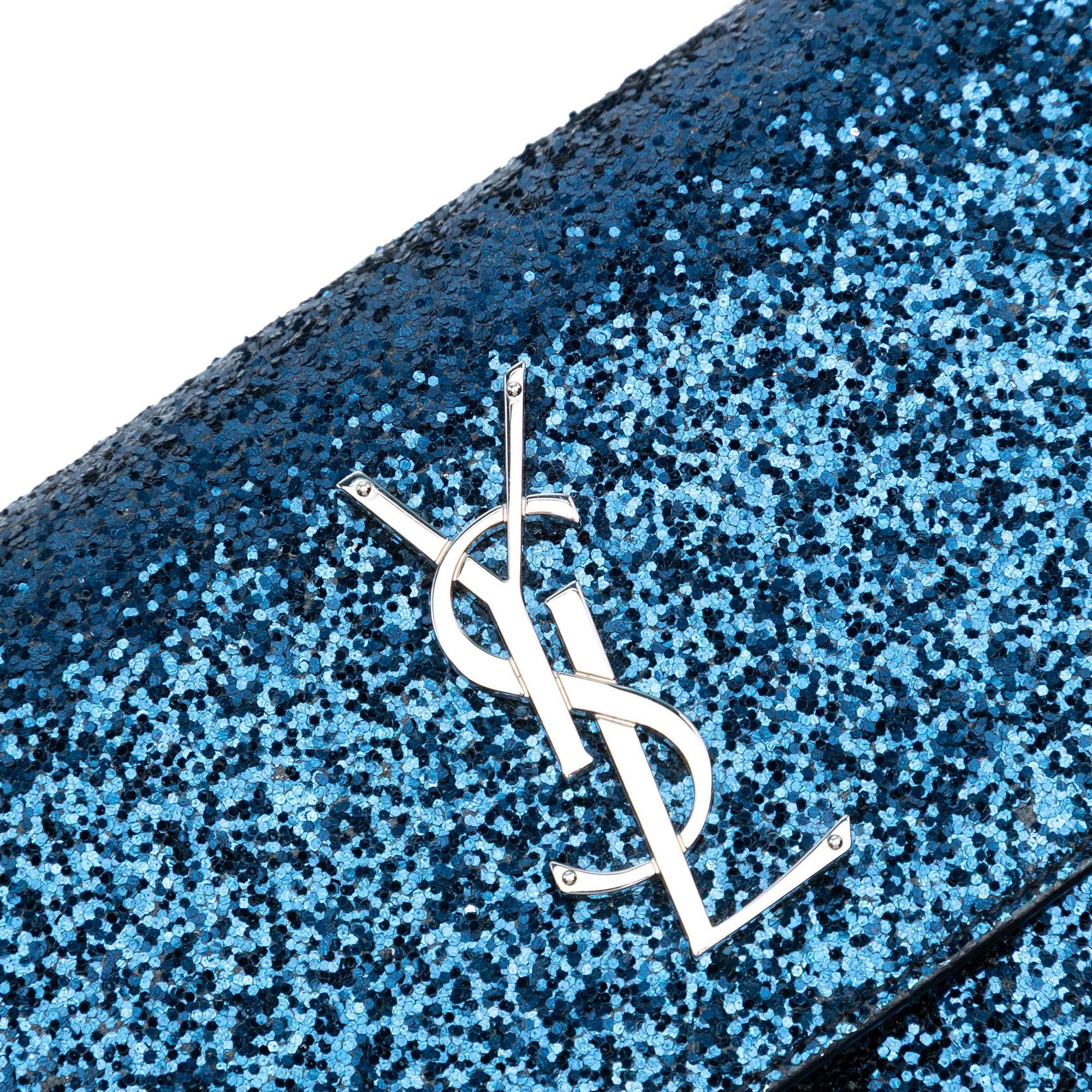Saint Laurent Paris Small Glitter Leather Monogram Sunset Crossbody Size ONE SIZE - 6 Thumbnail