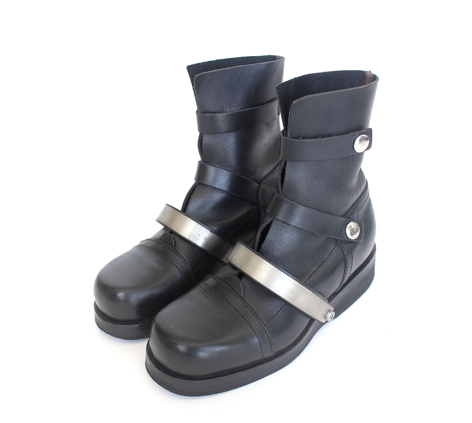 【希少】DIRK BIKKEMBERGS l Strap【美品】 A/W '95 Dirk Bikkembergs Quad Metal Strap Boots from seller
