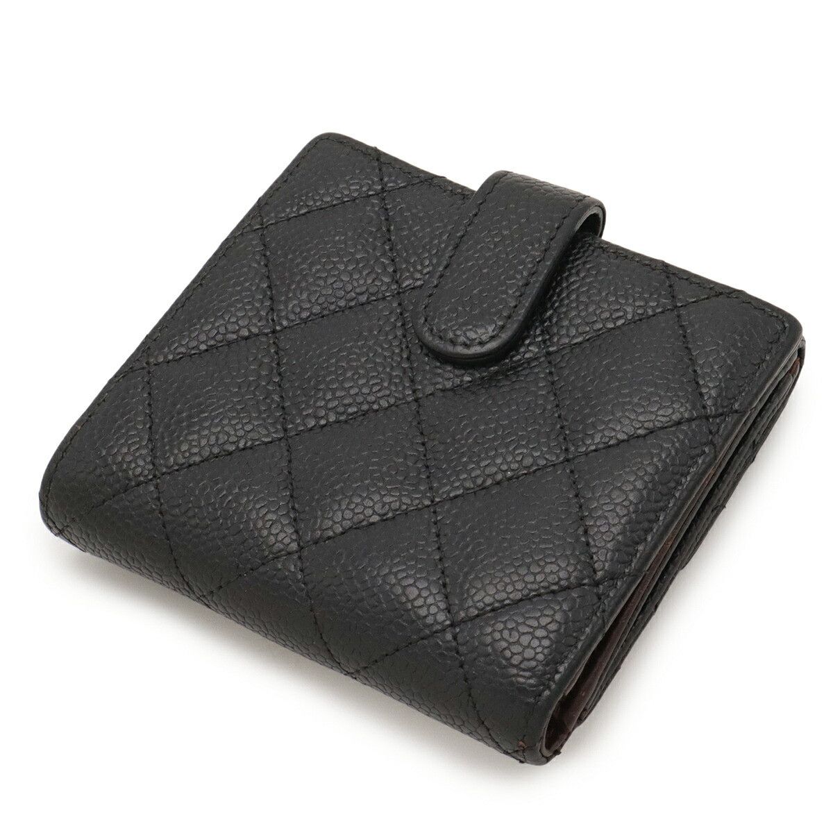 Chanel Chanel Chanel Matelasse Caviar Skin Bifold Wallet Leather Short Wallet A48980 DUTY FREE for USA Size ONE SIZE - 2 Thumbnail