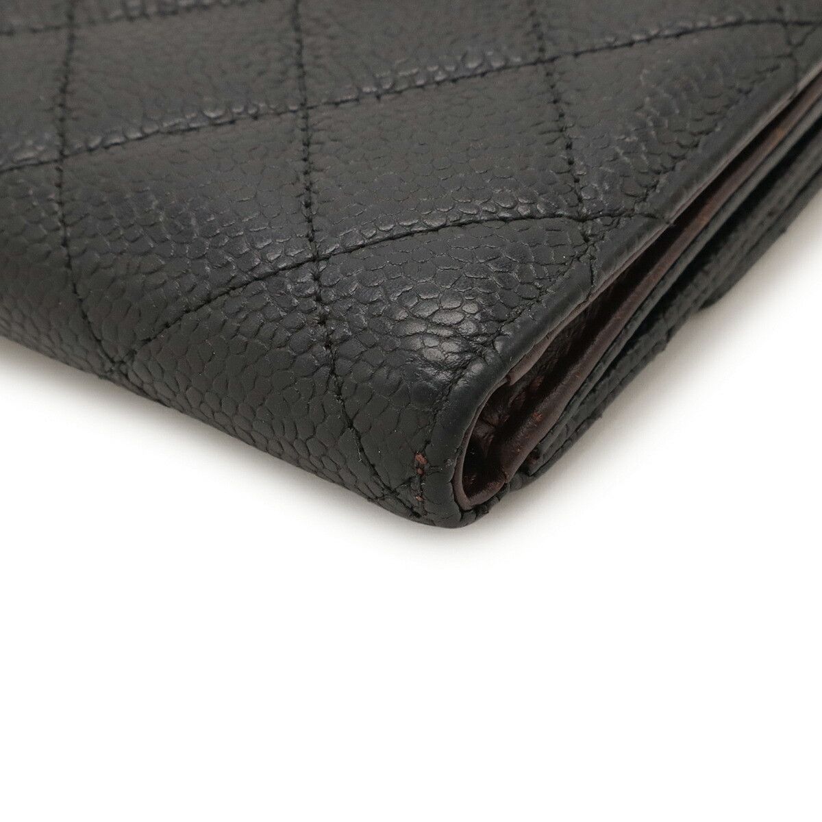 Chanel Chanel Chanel Matelasse Caviar Skin Bifold Wallet Leather Short Wallet A48980 DUTY FREE for USA Size ONE SIZE - 3 Thumbnail