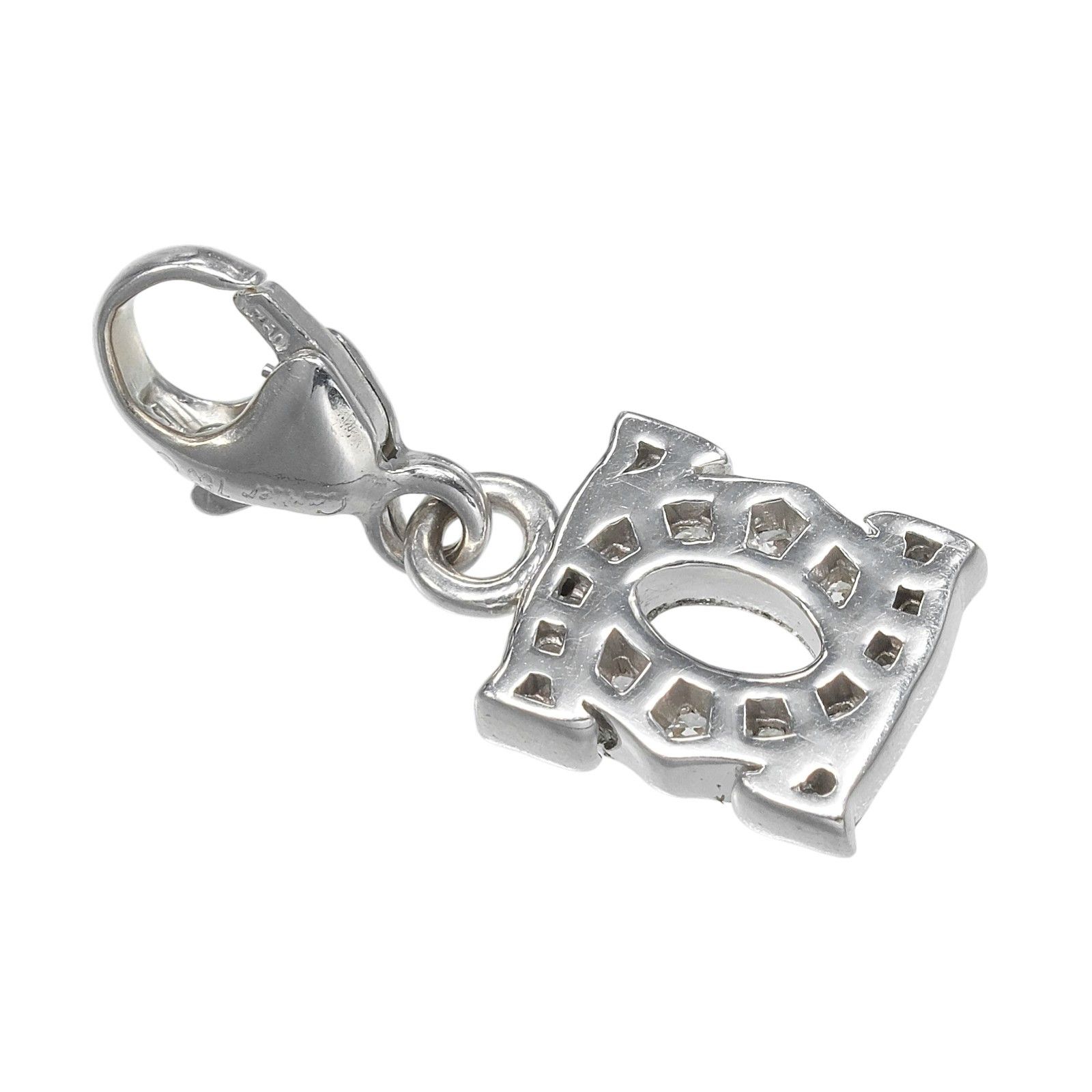 Cartier Cartier Cartier 2C Baby Charm Au750 White Gold Diamond Pendant Precious Metal Pendant DUTY FREE for USA Size ONE SIZE - 2 Thumbnail