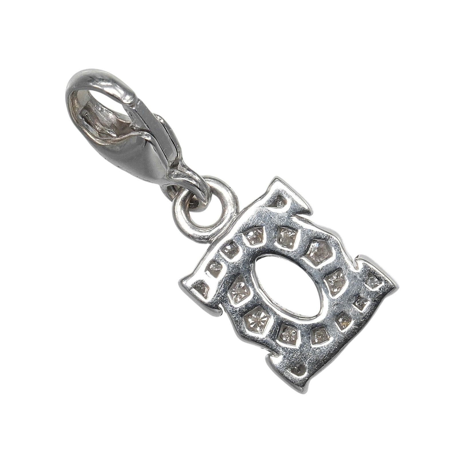 Cartier Cartier Cartier 2C Baby Charm Au750 White Gold Diamond Pendant Precious Metal Pendant DUTY FREE for USA Size ONE SIZE - 3 Thumbnail