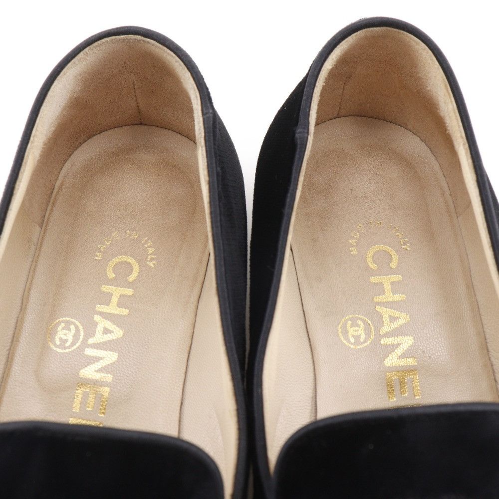 Chanel Chanel Chanel Coco Mark Velvet Loafers Textile Shoes DUTY FREE for USA Size ONE SIZE - 6 Thumbnail