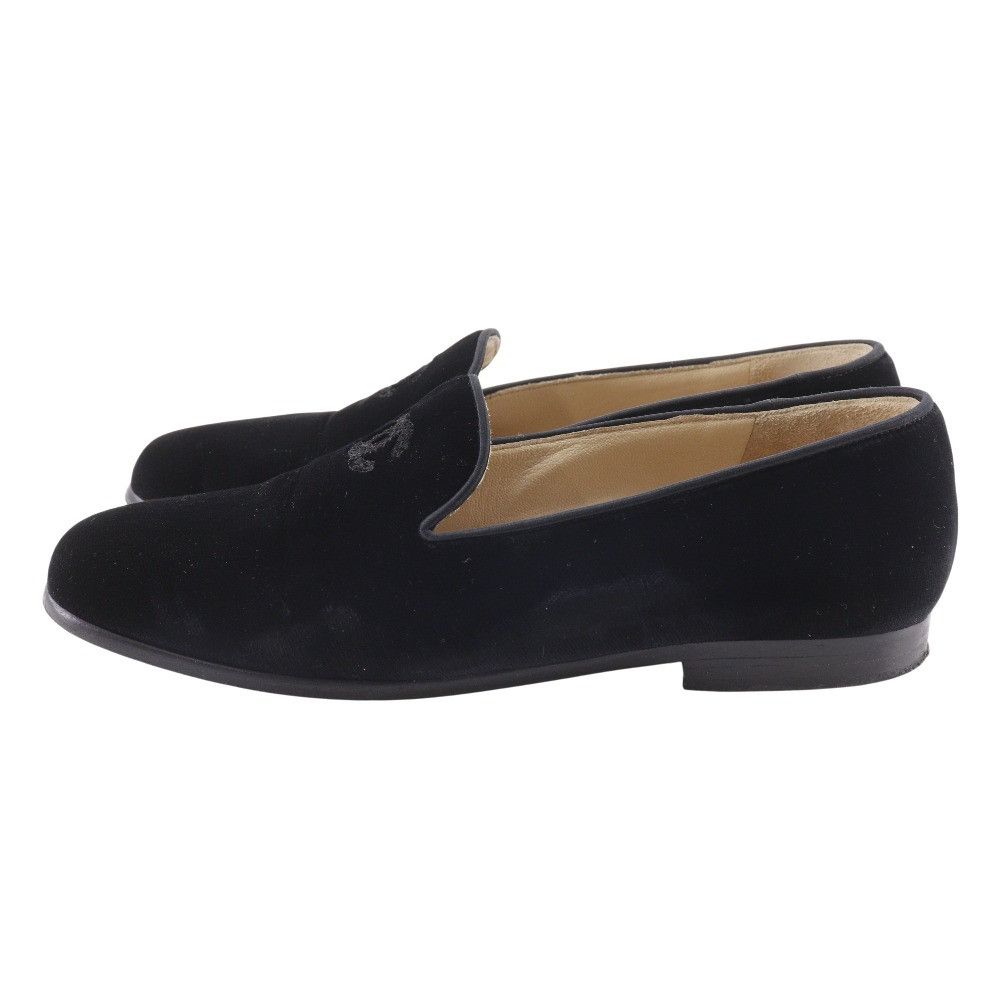 Chanel Chanel Chanel Coco Mark Velvet Loafers Textile Shoes DUTY FREE for USA Size ONE SIZE - 2 Thumbnail