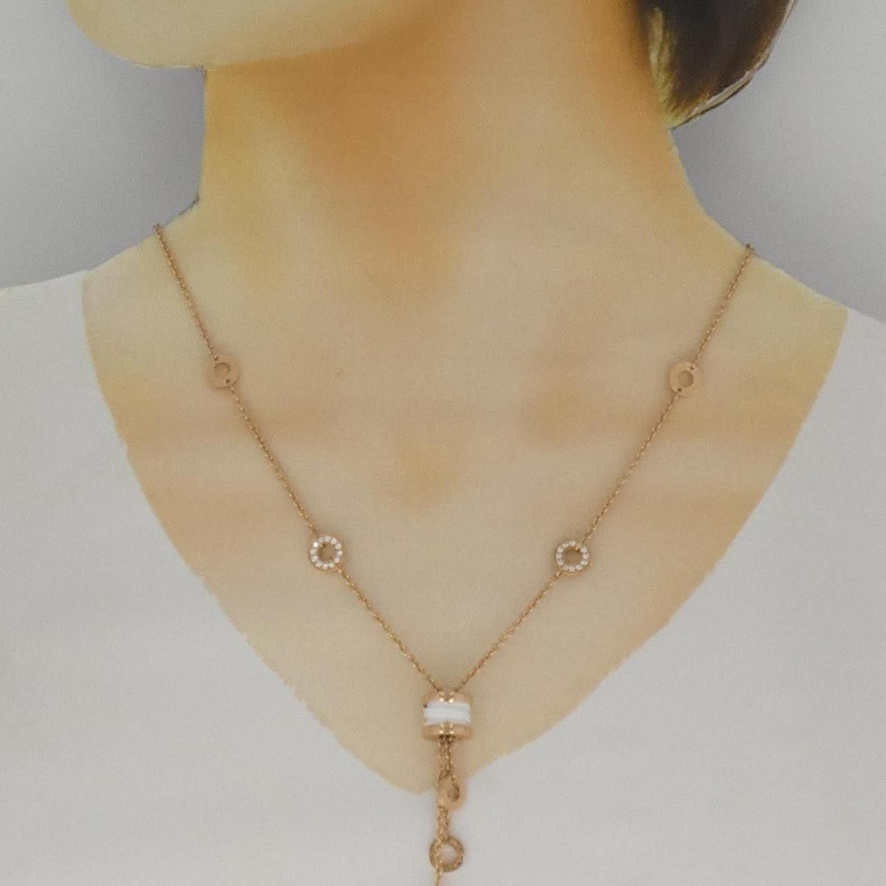 Bvlgari Bvlgari Bvlgari B.zero1 750 Pink Gold Ceramic Diamond Necklace Precious Metal Necklace 347577 CL856019 DUTY FREE for USA Size ONE SIZE - 5 Thumbnail