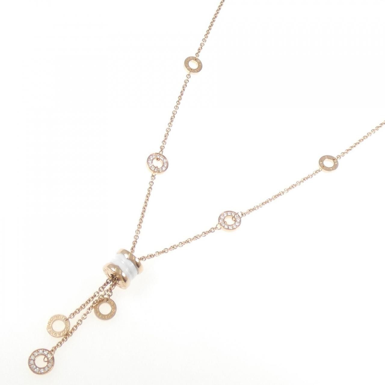 Bvlgari Bvlgari Bvlgari B.zero1 750 Pink Gold Ceramic Diamond Necklace Precious Metal Necklace 347577 CL856019 DUTY FREE for USA Size ONE SIZE - 2 Thumbnail