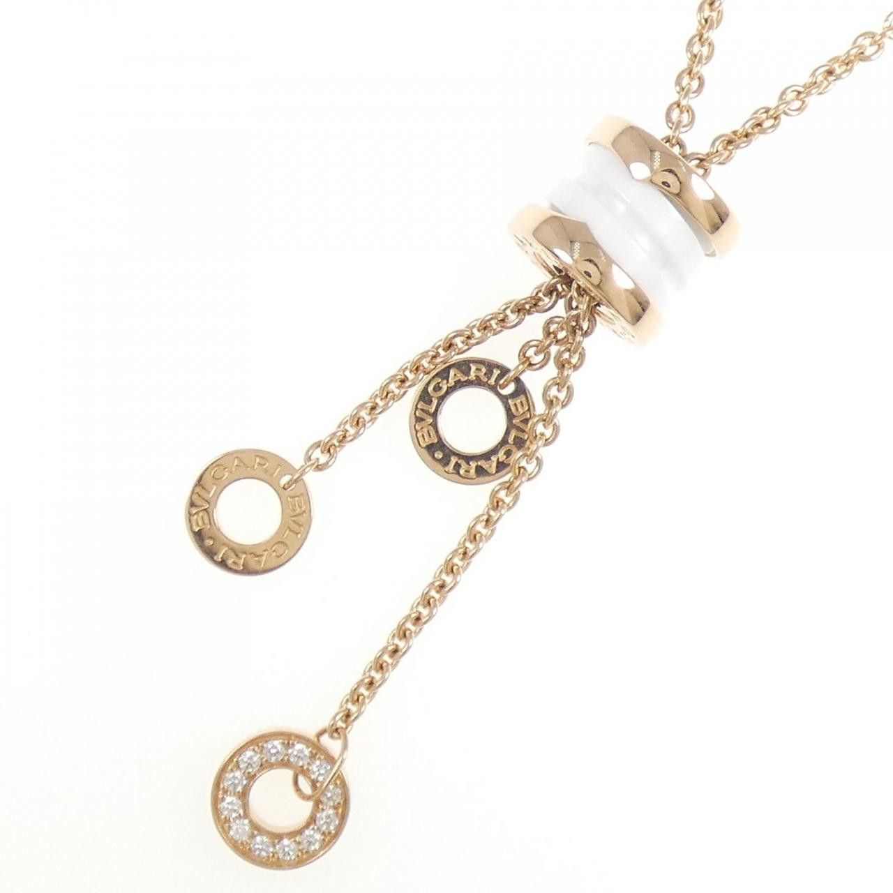 Bvlgari Bvlgari Bvlgari B.zero1 750 Pink Gold Ceramic Diamond Necklace Precious Metal Necklace 347577 CL856019 DUTY FREE for USA Size ONE SIZE - 3 Thumbnail