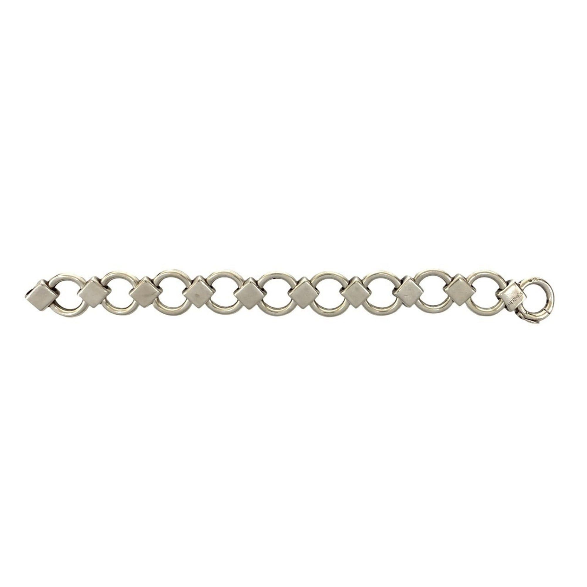 Hermes HERMES Lancelot Bracelet, 925 Sterling Silver, Bangle, Men's, 21165 Size ONE SIZE - 5 Thumbnail