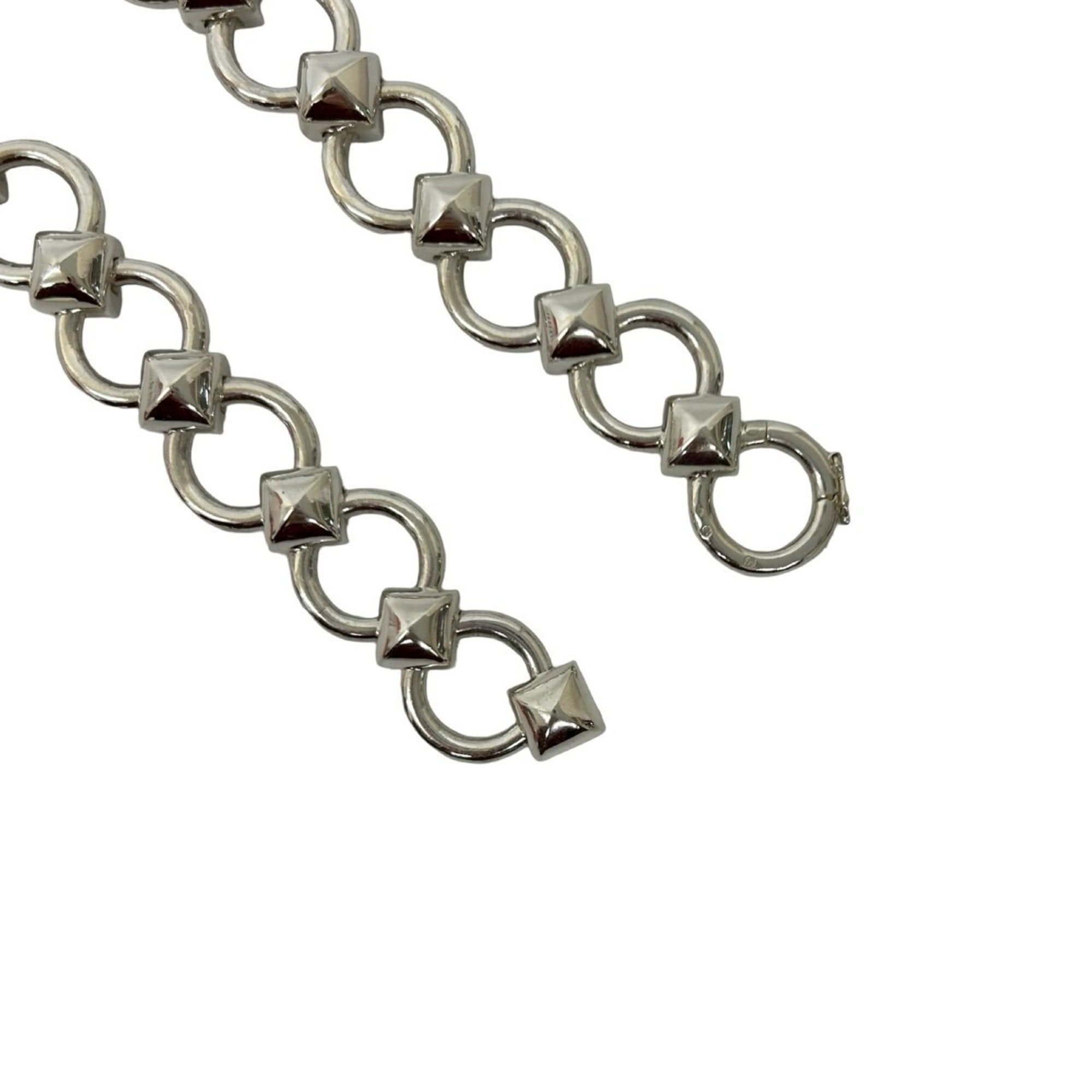 Hermes HERMES Lancelot Silver 925 Chain Necklace Choker 13896 Size ONE SIZE - 4 Thumbnail