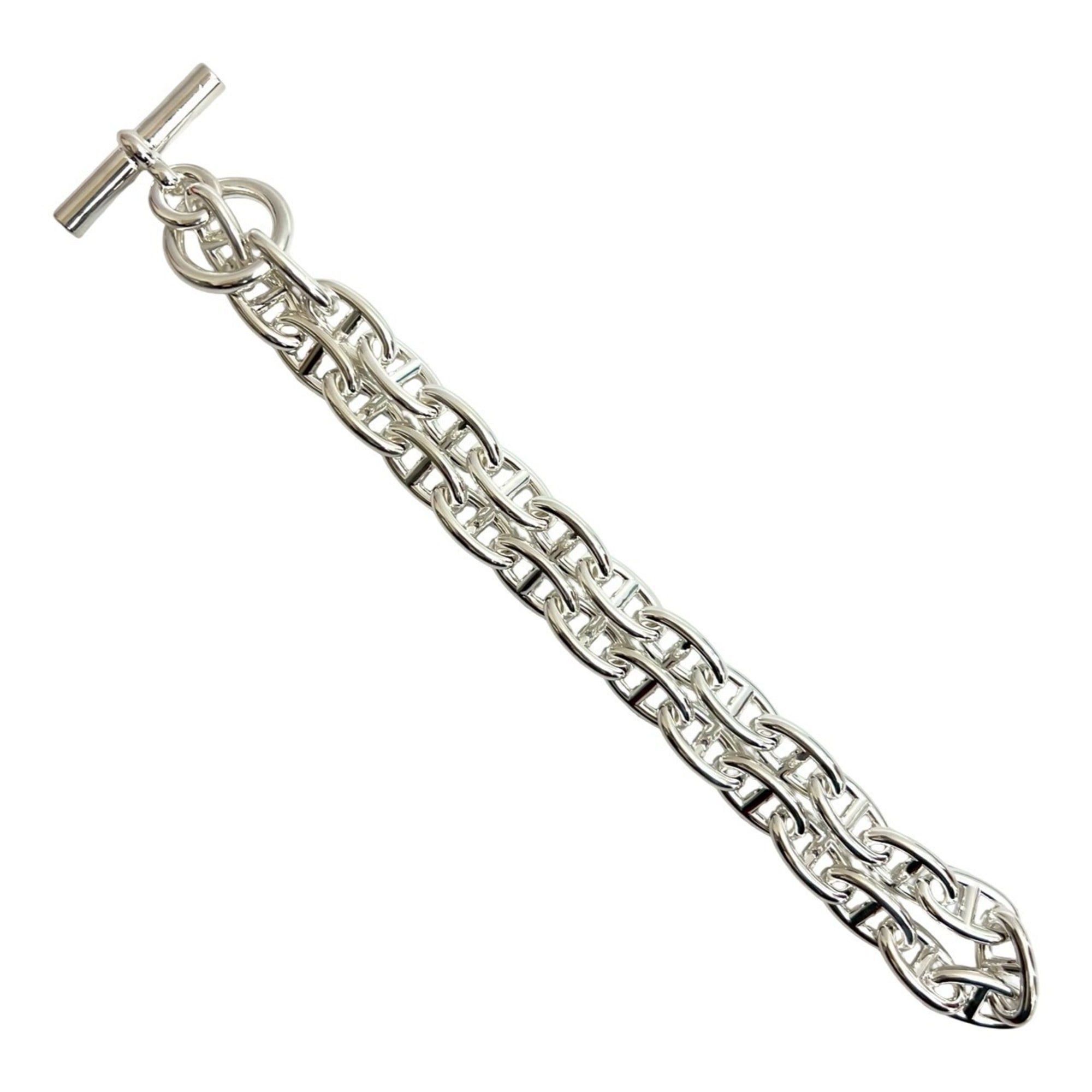 Hermes HERMES Chaine d'Ancre GM Necklace, 29 Links, Sterling Silver, 925 Chain, Choker, 46966 Size ONE SIZE - 6 Thumbnail