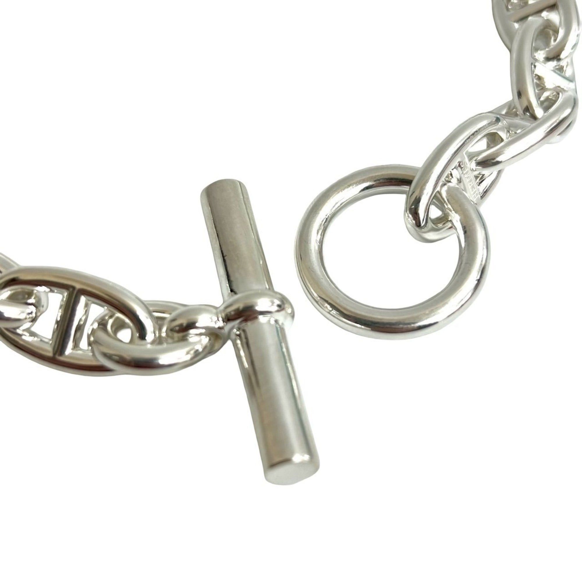 Hermes HERMES Chaine d'Ancre GM Necklace, 29 Links, Sterling Silver, 925 Chain, Choker, 46966 Size ONE SIZE - 4 Thumbnail