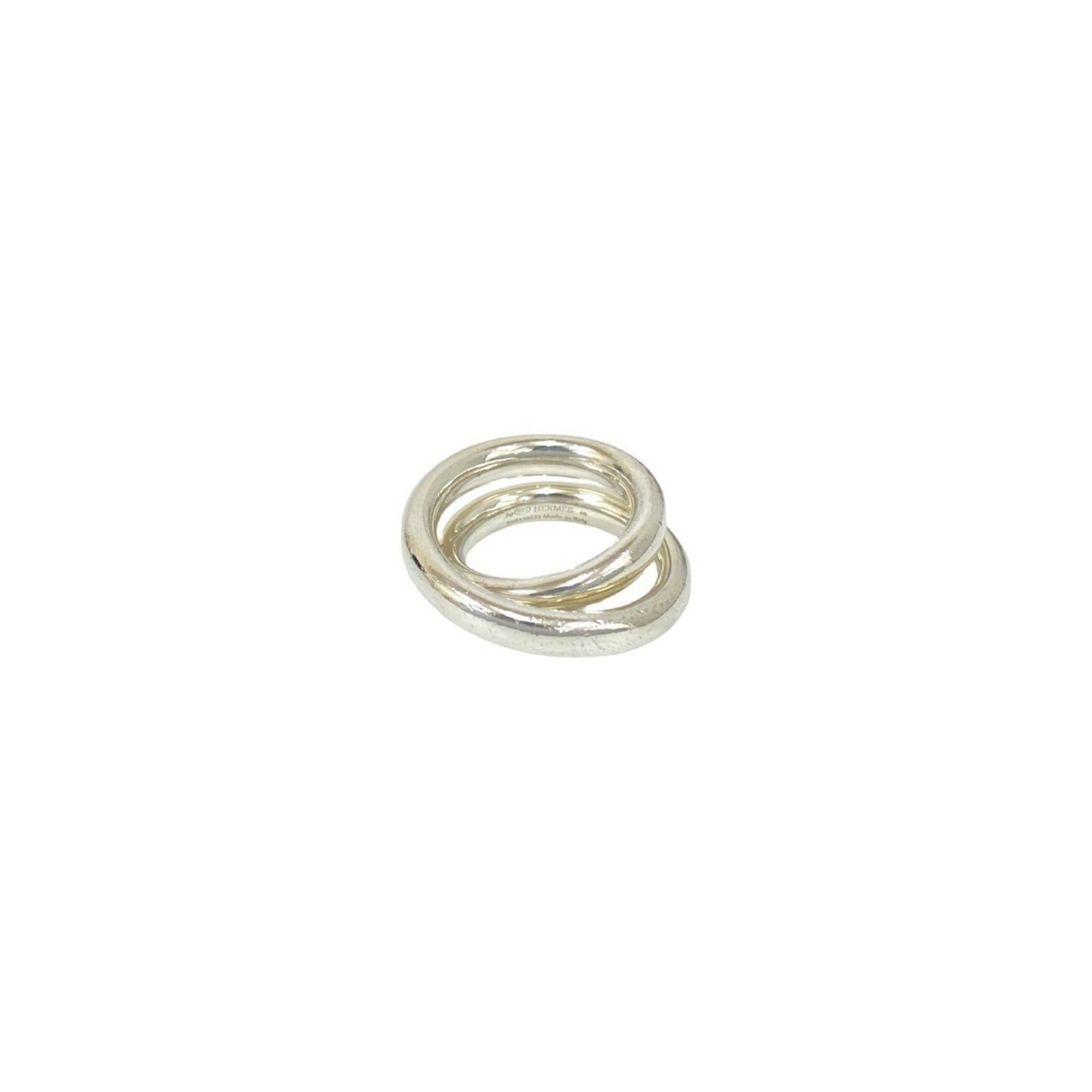 Hermes HERMES Vertige Silver 925 Ring, Size 8, Women's, 36907 Size ONE SIZE - 4 Thumbnail