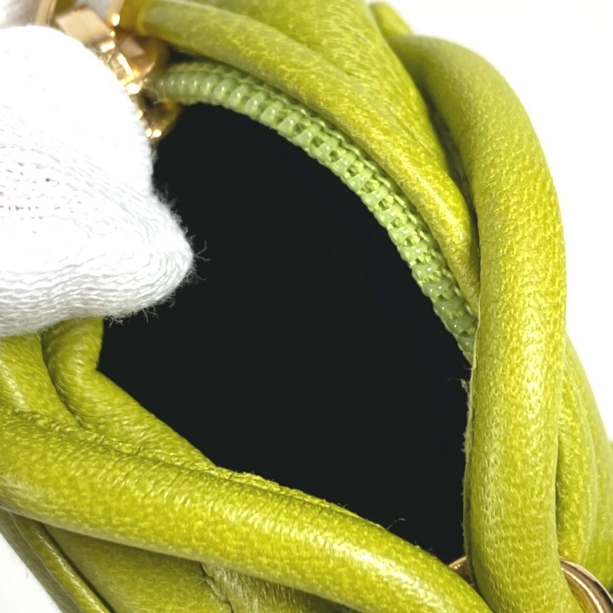 Loewe LOEWE Amazona Anagram Logo Charm, Accessory Bag Keychain, Leather, Men's/Women's, Green Size ONE SIZE - 8 Thumbnail