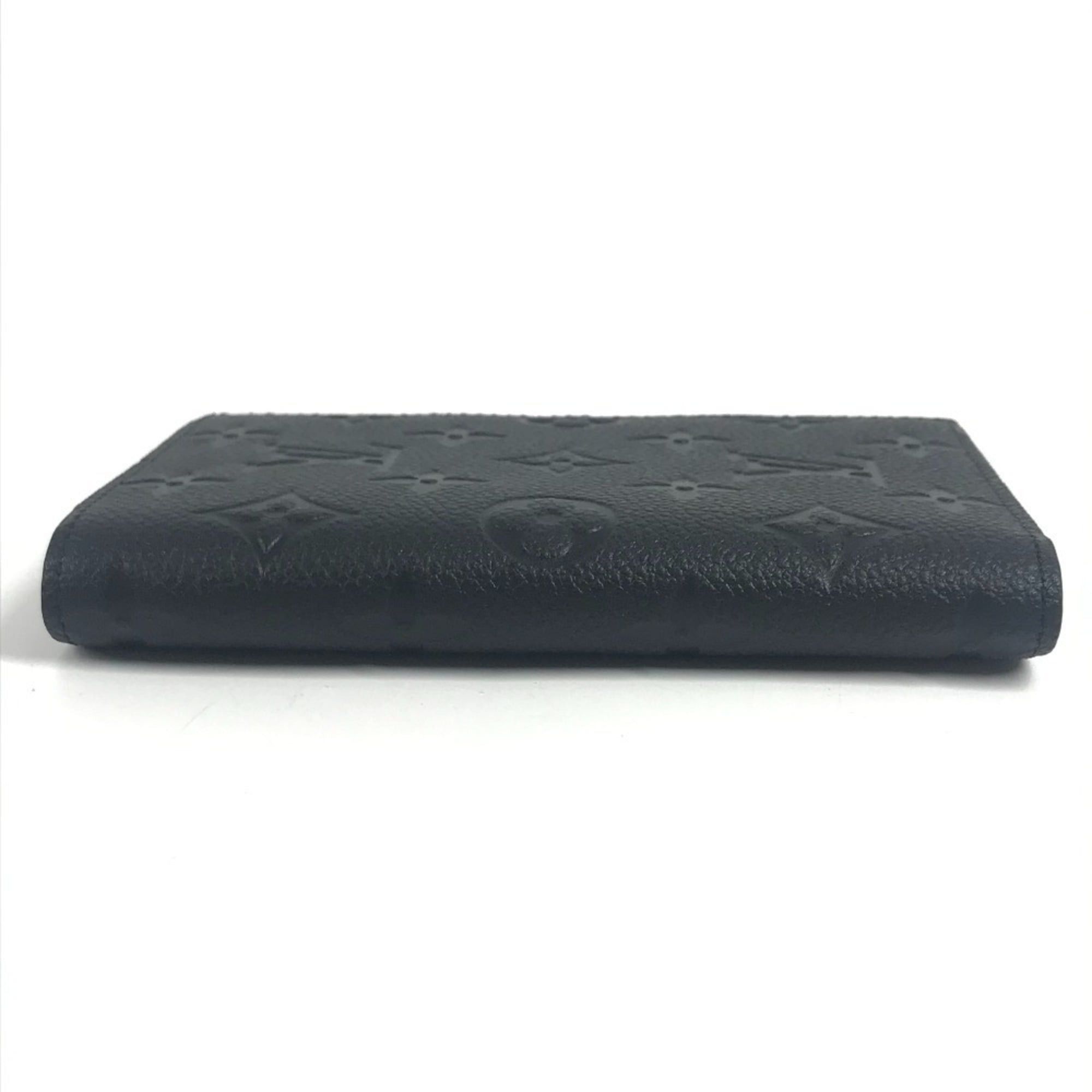 Louis Vuitton LOUIS VUITTON M63914 Monogram Empreinte Couverture Passport NM Cover Stationery Bifold Case Leather Men's and Women's Noir Black Like New Size ONE SIZE - 6 Thumbnail
