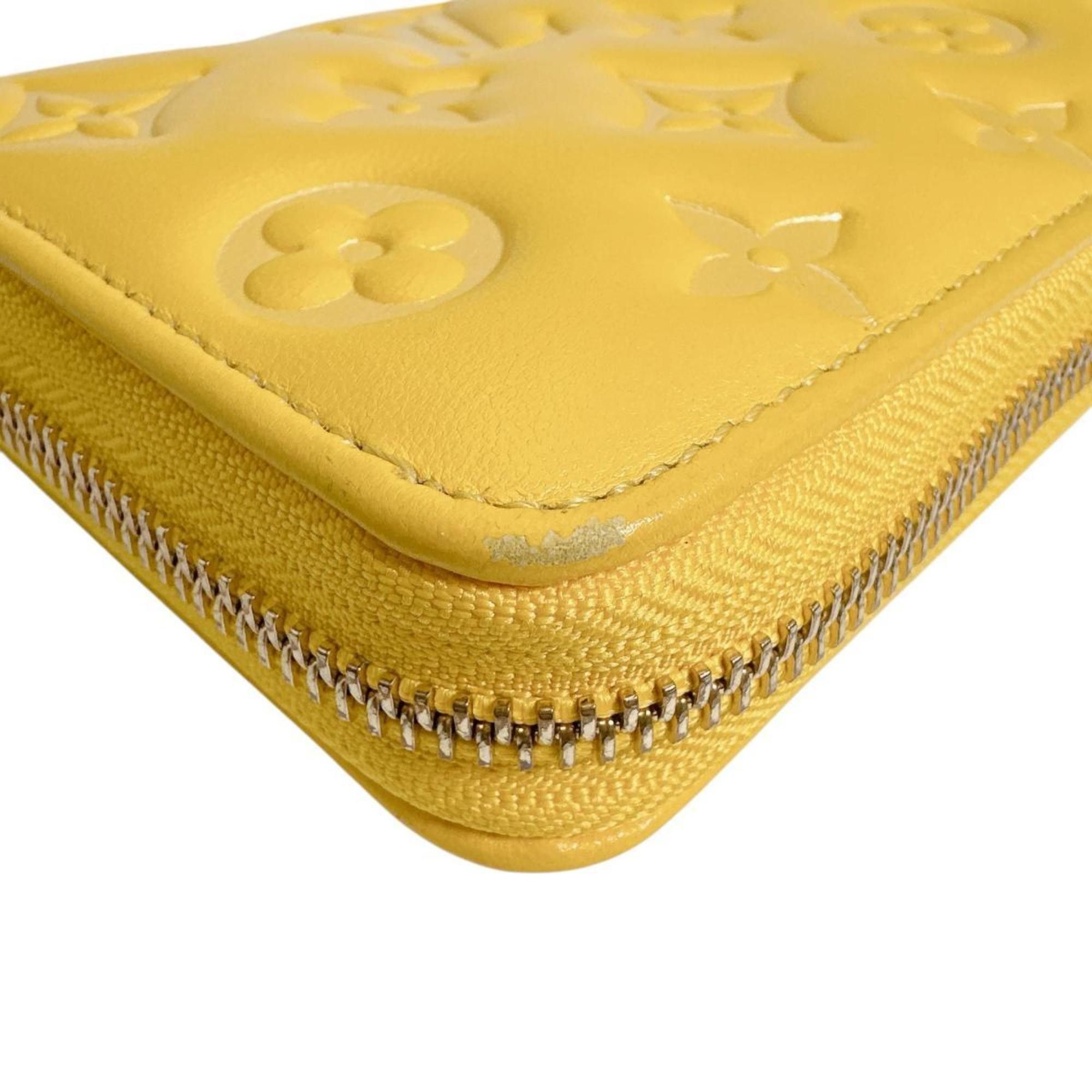 Louis Vuitton Louis Vuitton Monogram Empreinte Zippy Wallet M13699 Yellow Size ONE SIZE - 7 Thumbnail
