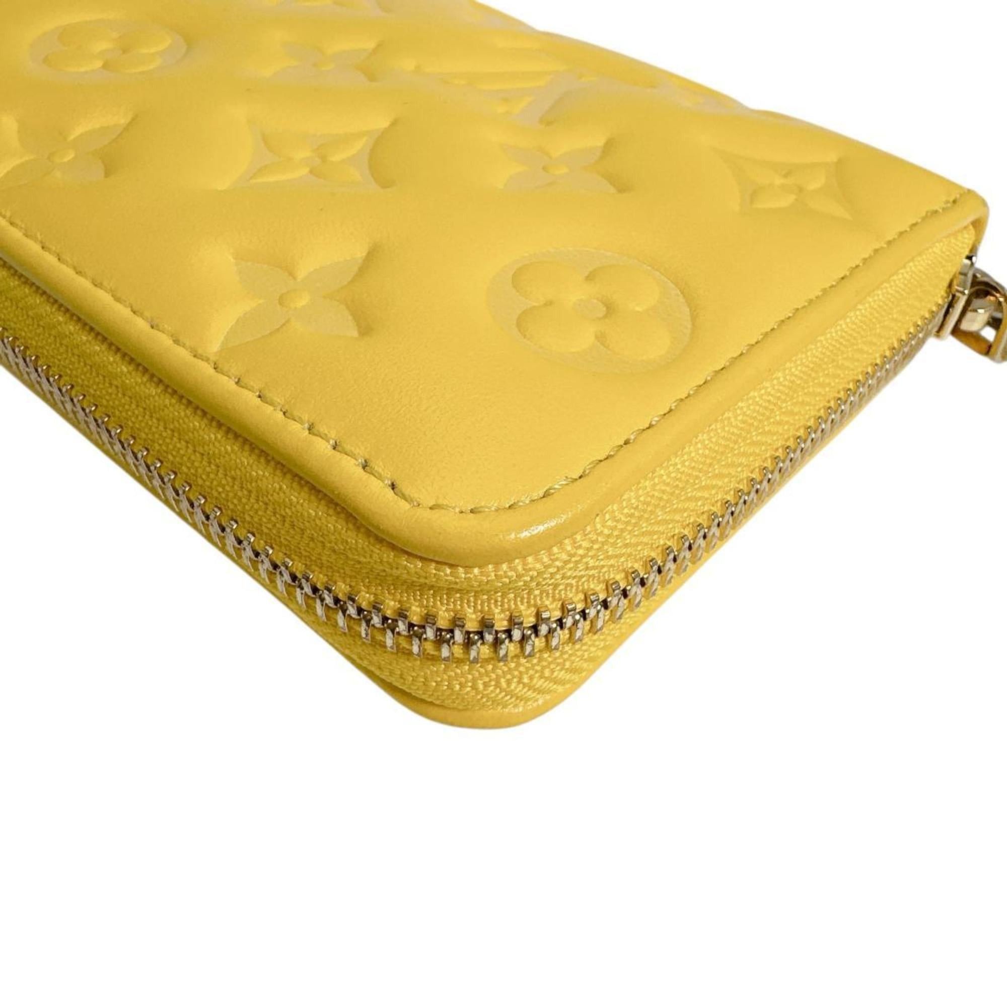 Louis Vuitton Louis Vuitton Monogram Empreinte Zippy Wallet M13699 Yellow Size ONE SIZE - 6 Thumbnail