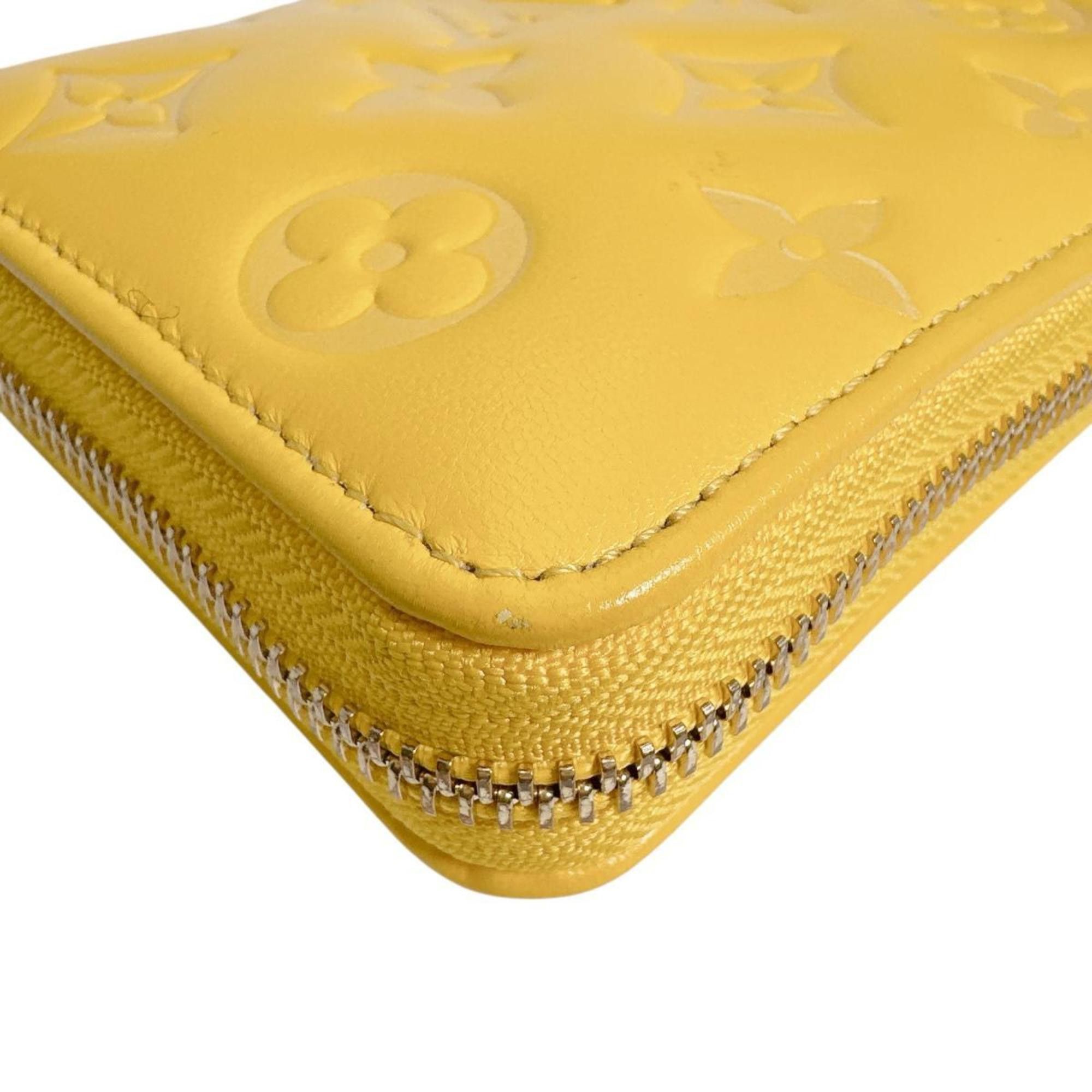 Louis Vuitton Louis Vuitton Monogram Empreinte Zippy Wallet M13699 Yellow Size ONE SIZE - 5 Thumbnail