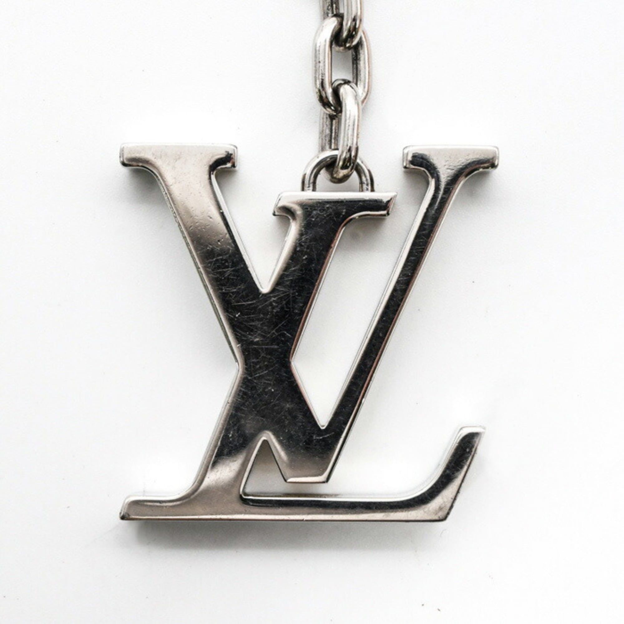 Louis Vuitton Louis Vuitton Porte-Clés Initial LV Keychain Key Ring Monogram Silver M65071 Size ONE SIZE - 3 Thumbnail