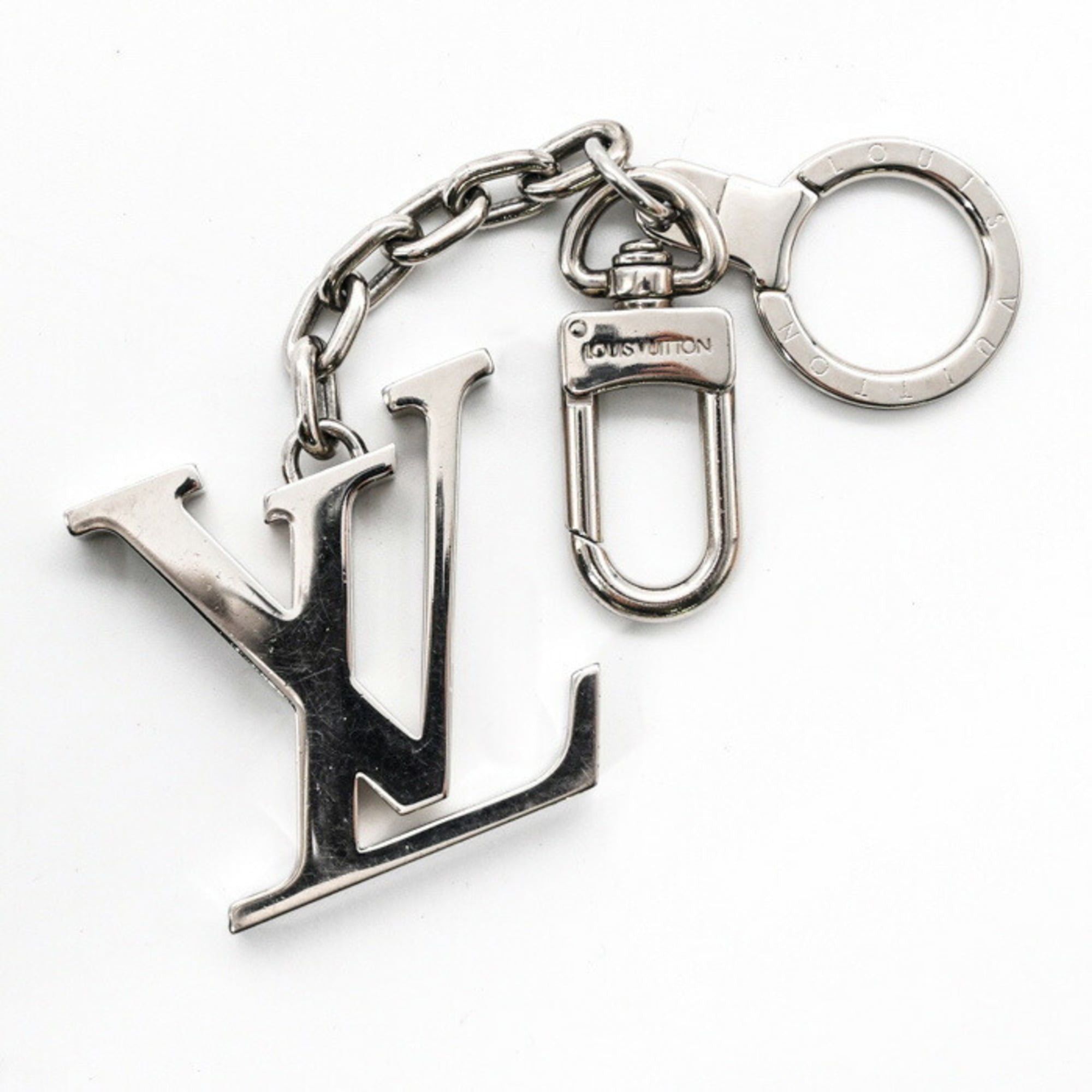 Louis Vuitton Louis Vuitton Porte-Clés Initial LV Keychain Key Ring Monogram Silver M65071 Size ONE SIZE - 2 Thumbnail