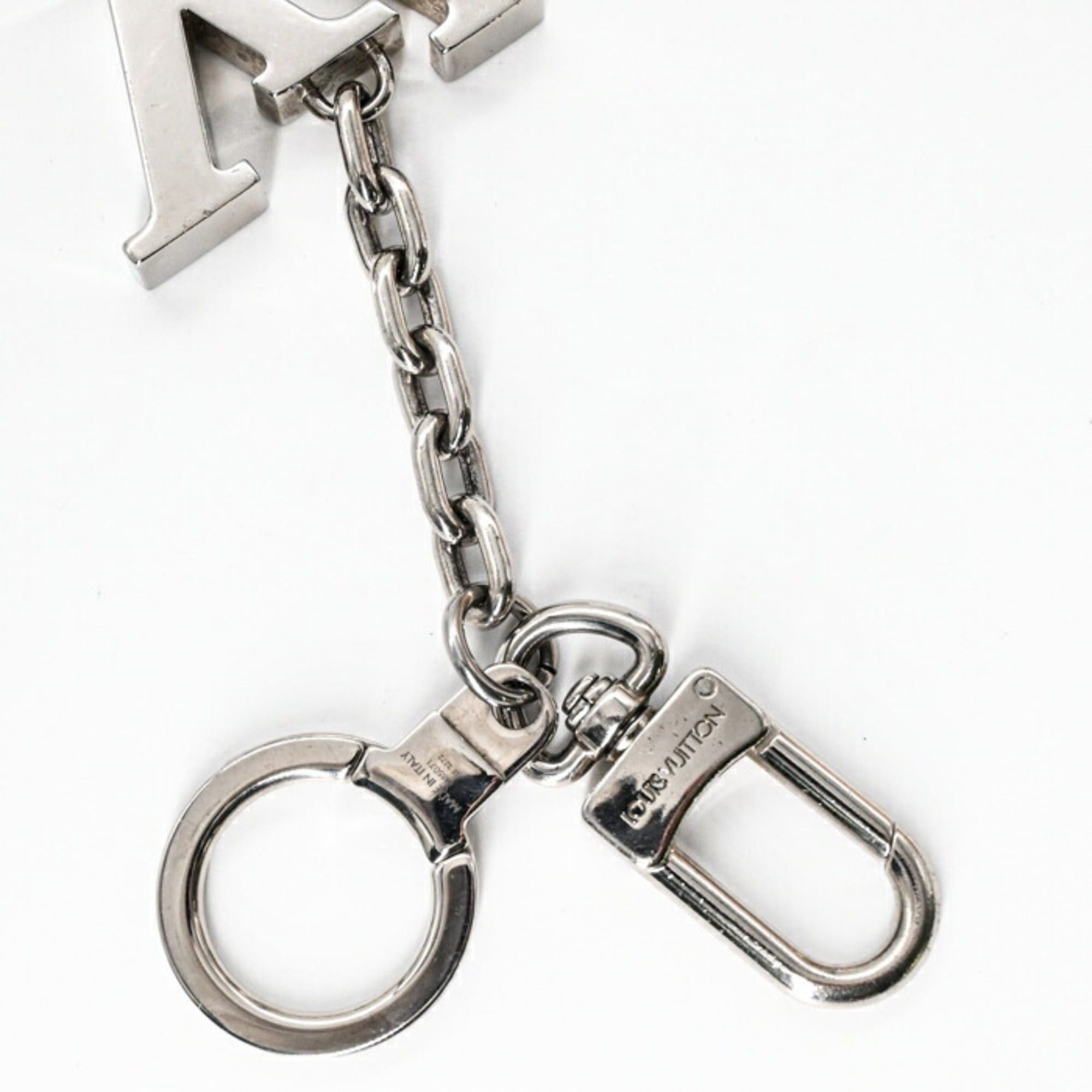 Louis Vuitton Louis Vuitton Porte-Clés Initial LV Keychain Key Ring Monogram Silver M65071 Size ONE SIZE - 11 Thumbnail