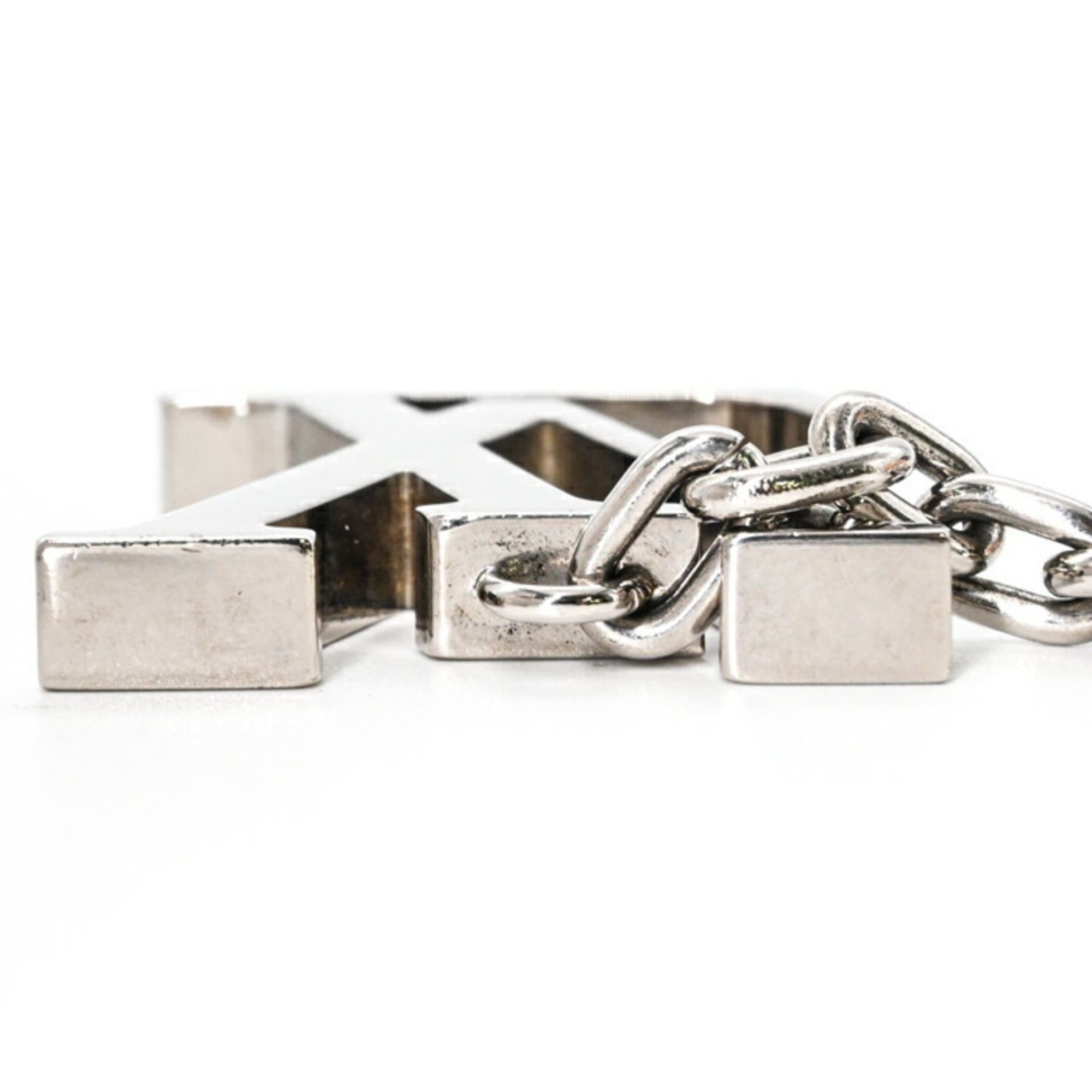 Louis Vuitton Louis Vuitton Porte-Clés Initial LV Keychain Key Ring Monogram Silver M65071 Size ONE SIZE - 9 Thumbnail