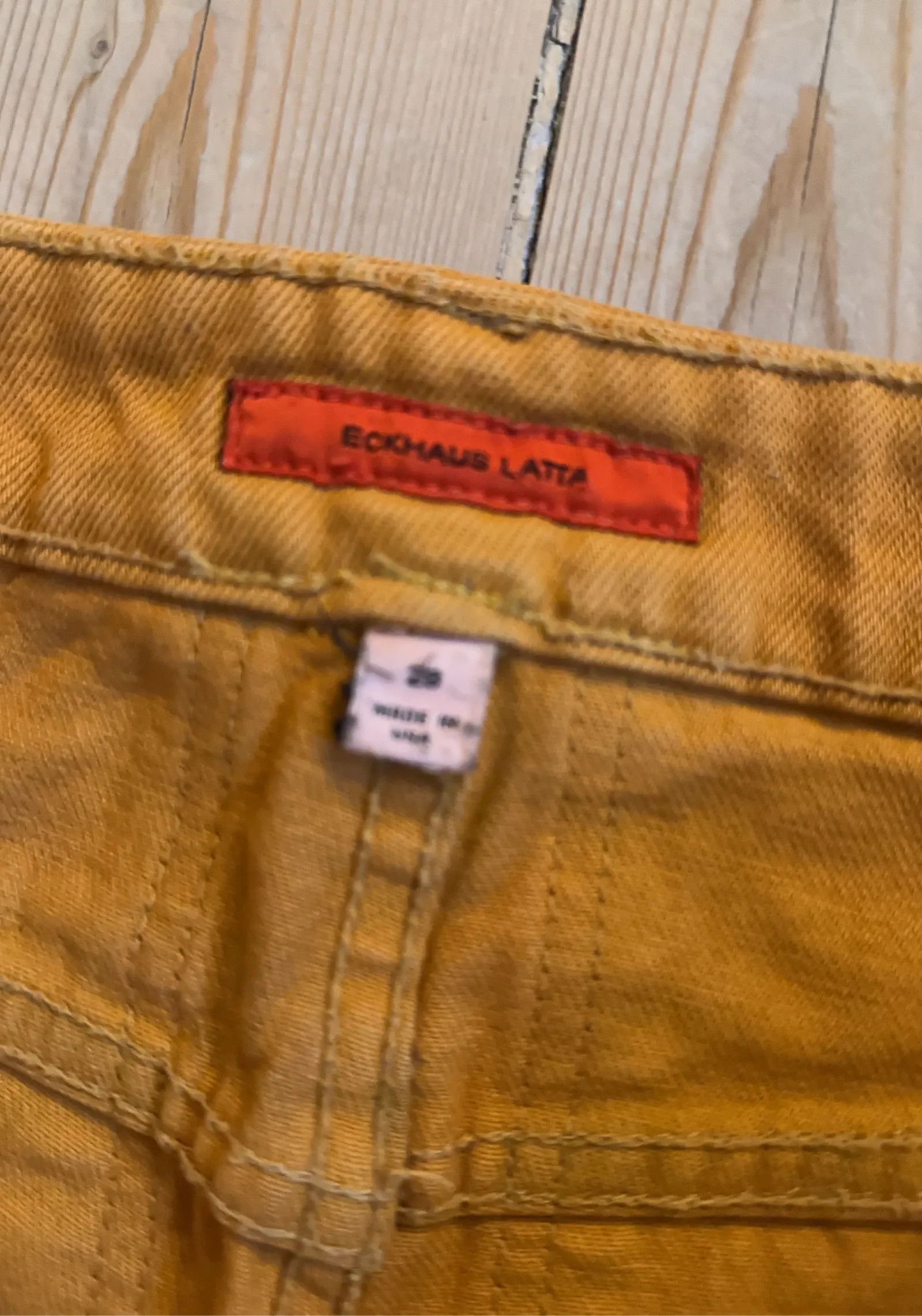 Eckhaus Latta Eckhaus Latta Orange Echo Dot Tapered El Jeans Jeans Size 28" / US 6 / IT 42 - 2 Thumbnail