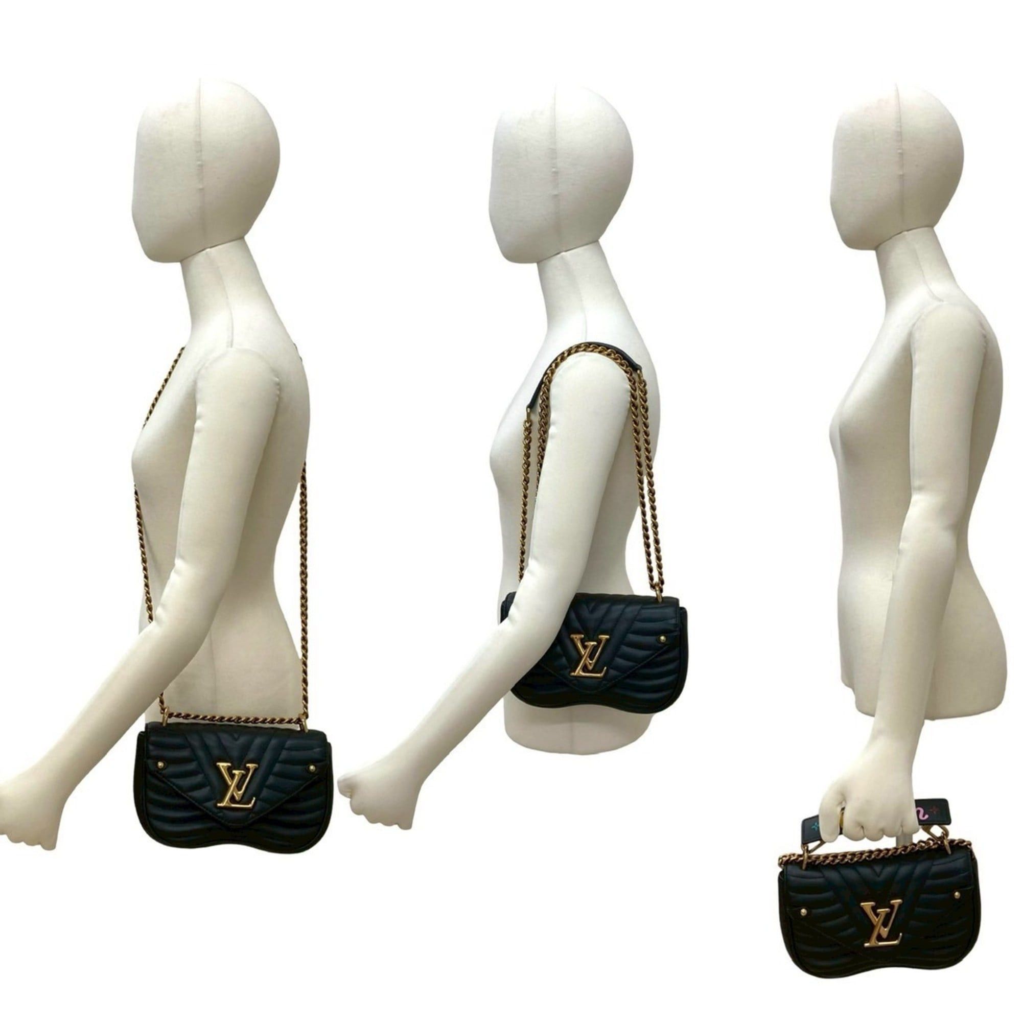 Louis Vuitton Louis Vuitton Chain Bag PM New Wave Leather 2-Way Handbag/Shoulder Black 26957 Free Shipping Size ONE SIZE - 2 Thumbnail