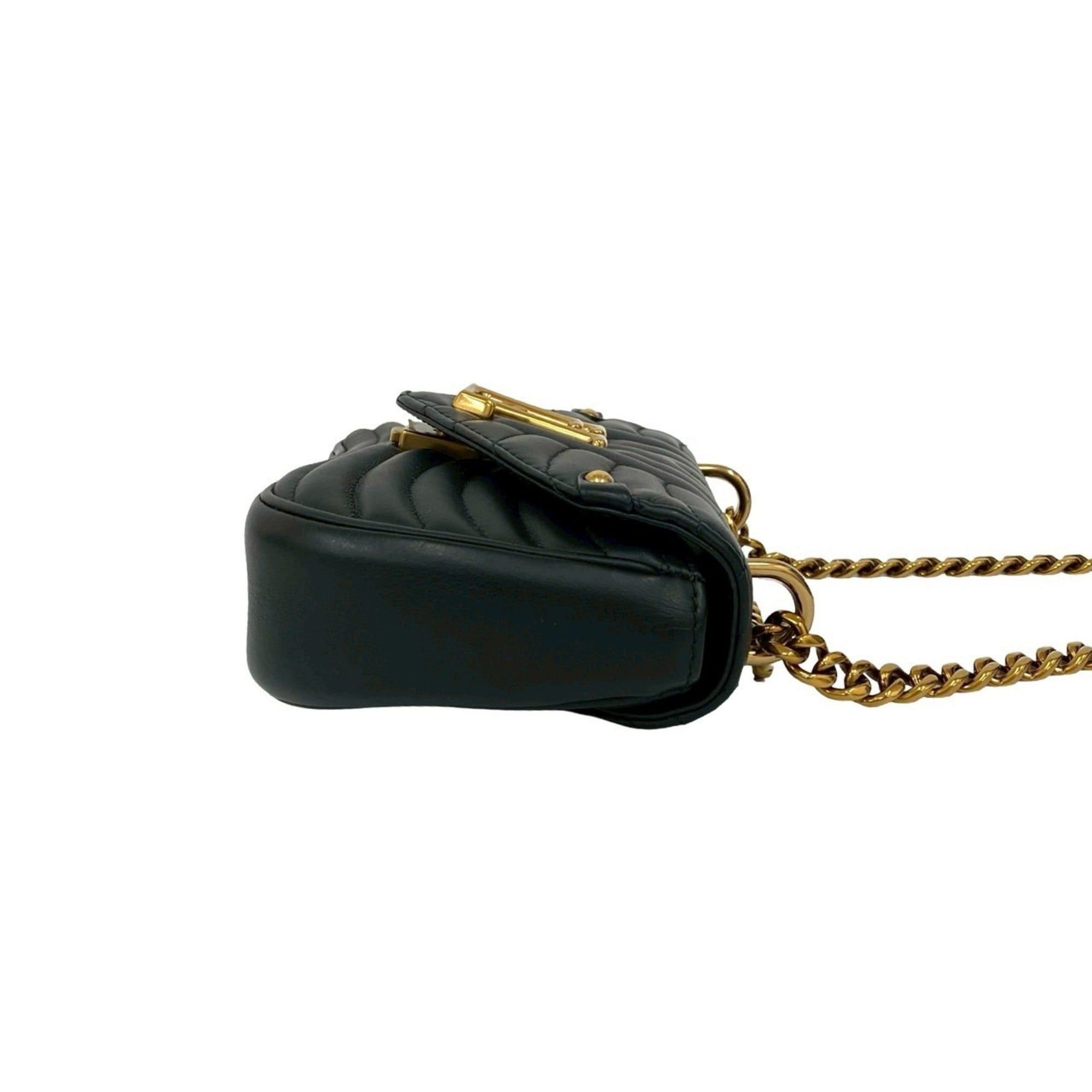 Louis Vuitton Louis Vuitton Chain Bag PM New Wave Leather 2-Way Handbag/Shoulder Black 26957 Free Shipping Size ONE SIZE - 6 Thumbnail