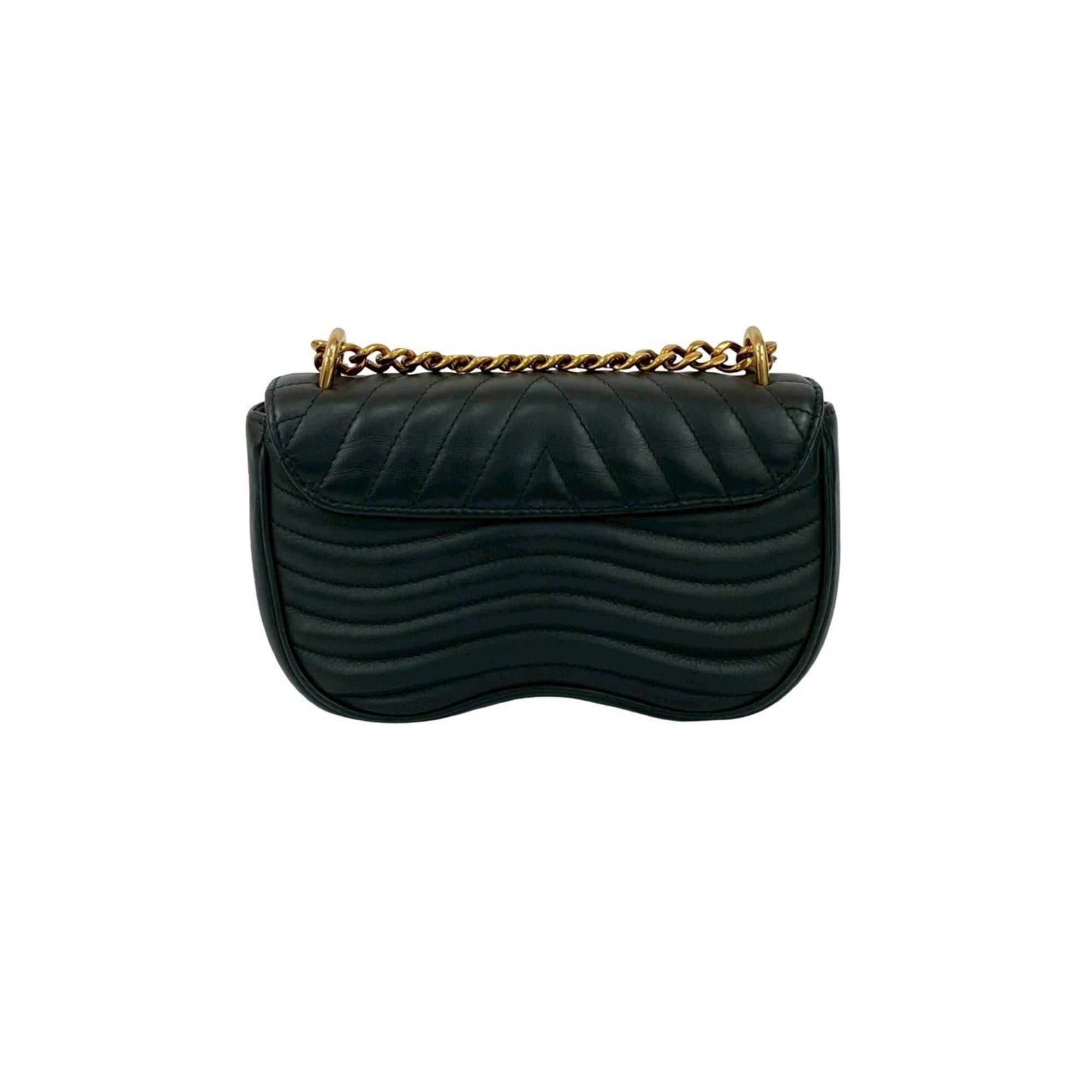 Louis Vuitton Louis Vuitton Chain Bag PM New Wave Leather 2-Way Handbag/Shoulder Black 26957 Free Shipping Size ONE SIZE - 3 Thumbnail