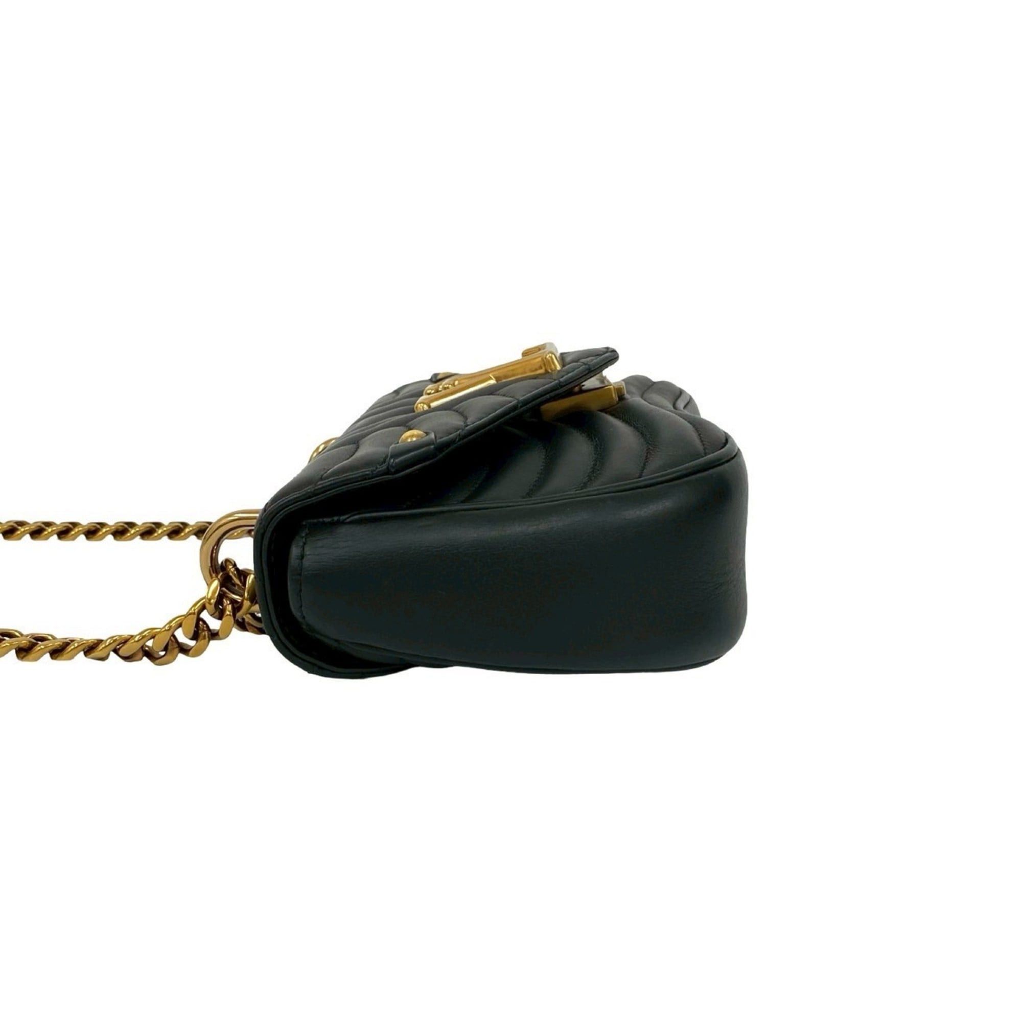 Louis Vuitton Louis Vuitton Chain Bag PM New Wave Leather 2-Way Handbag/Shoulder Black 26957 Free Shipping Size ONE SIZE - 5 Thumbnail