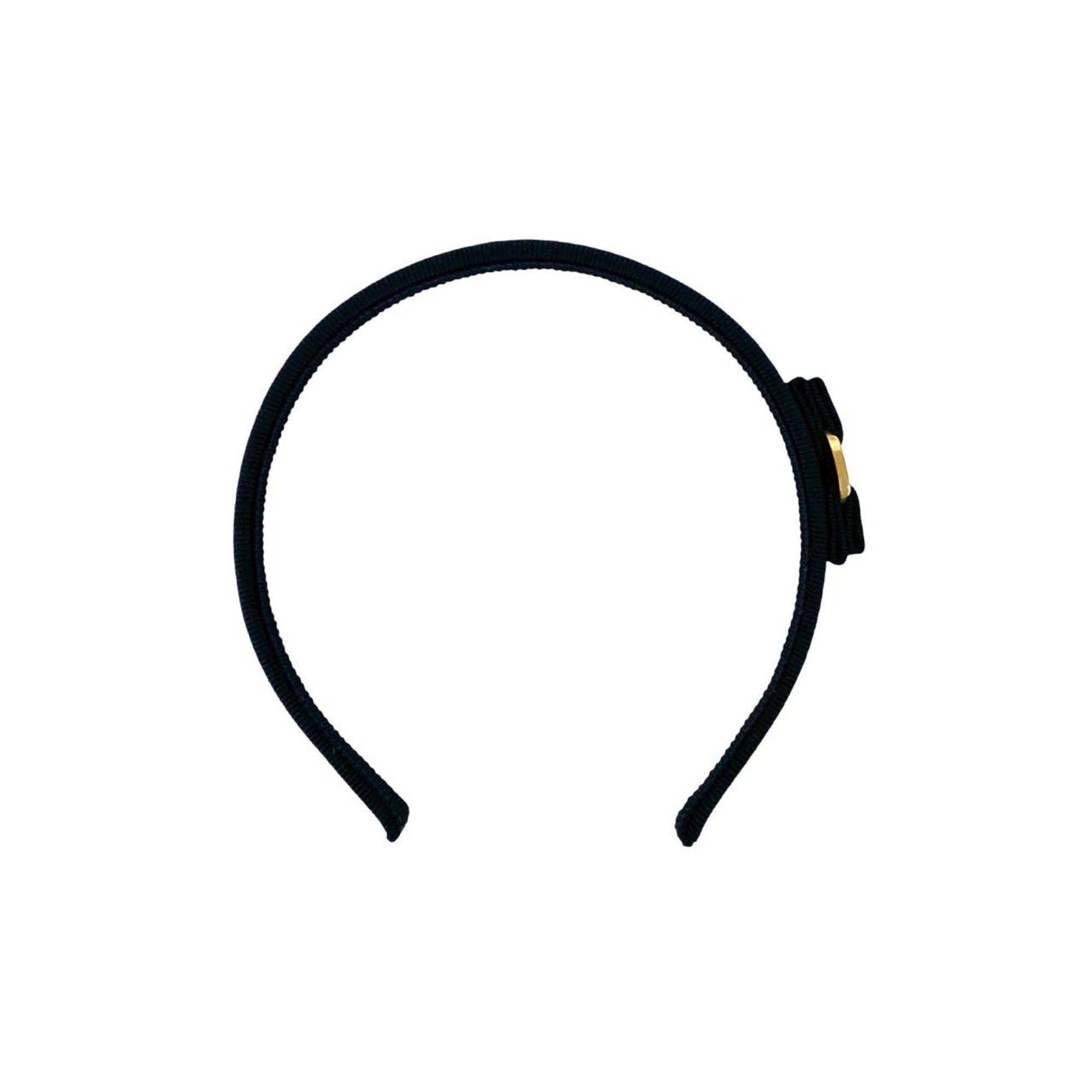 Salvatore Ferragamo Salvatore Ferragamo Vara Ribbon Canvas Headband Hair Accessory, Navy, 65581 Size ONE SIZE - 6 Thumbnail
