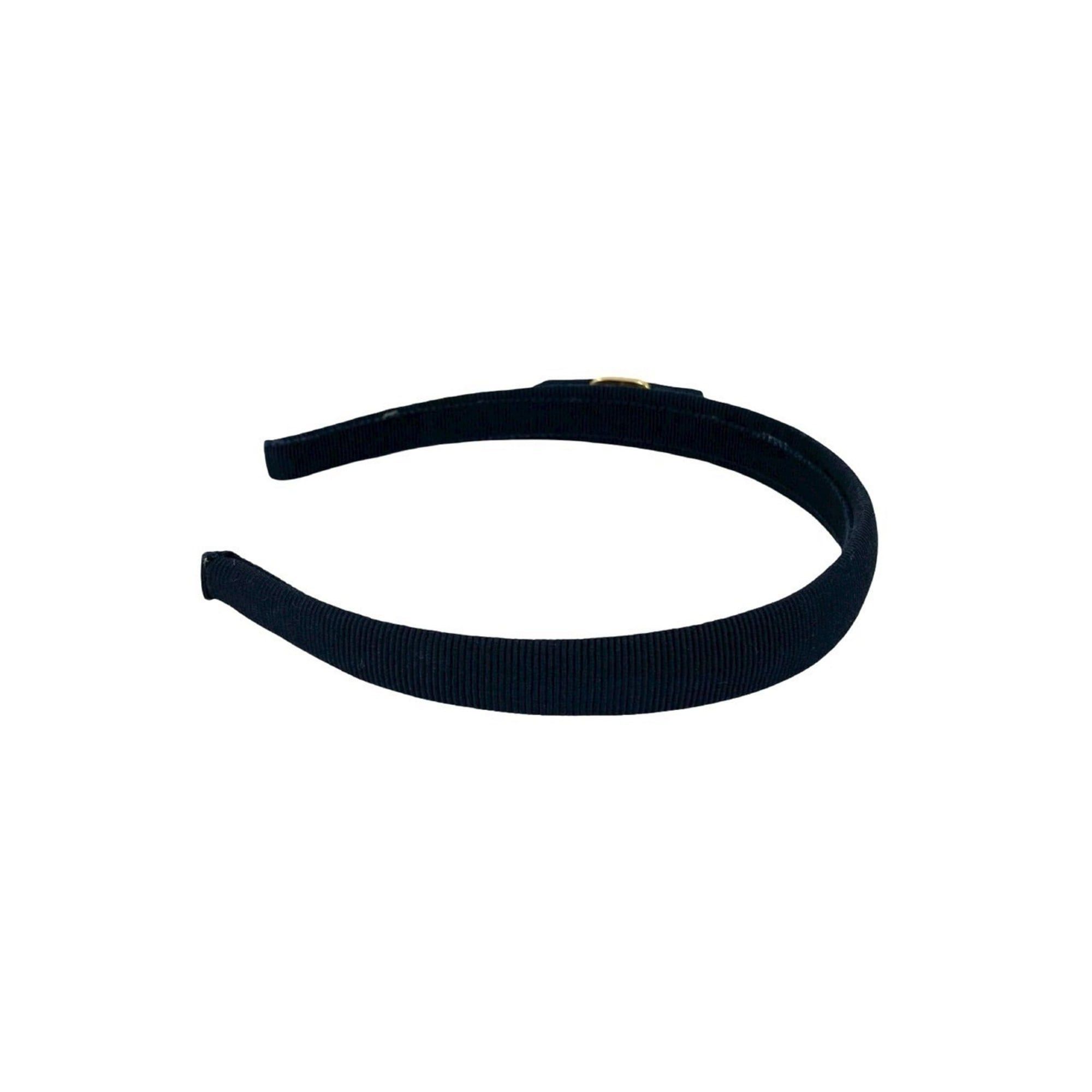 Salvatore Ferragamo Salvatore Ferragamo Vara Ribbon Canvas Headband Hair Accessory, Navy, 65581 Size ONE SIZE - 2 Thumbnail