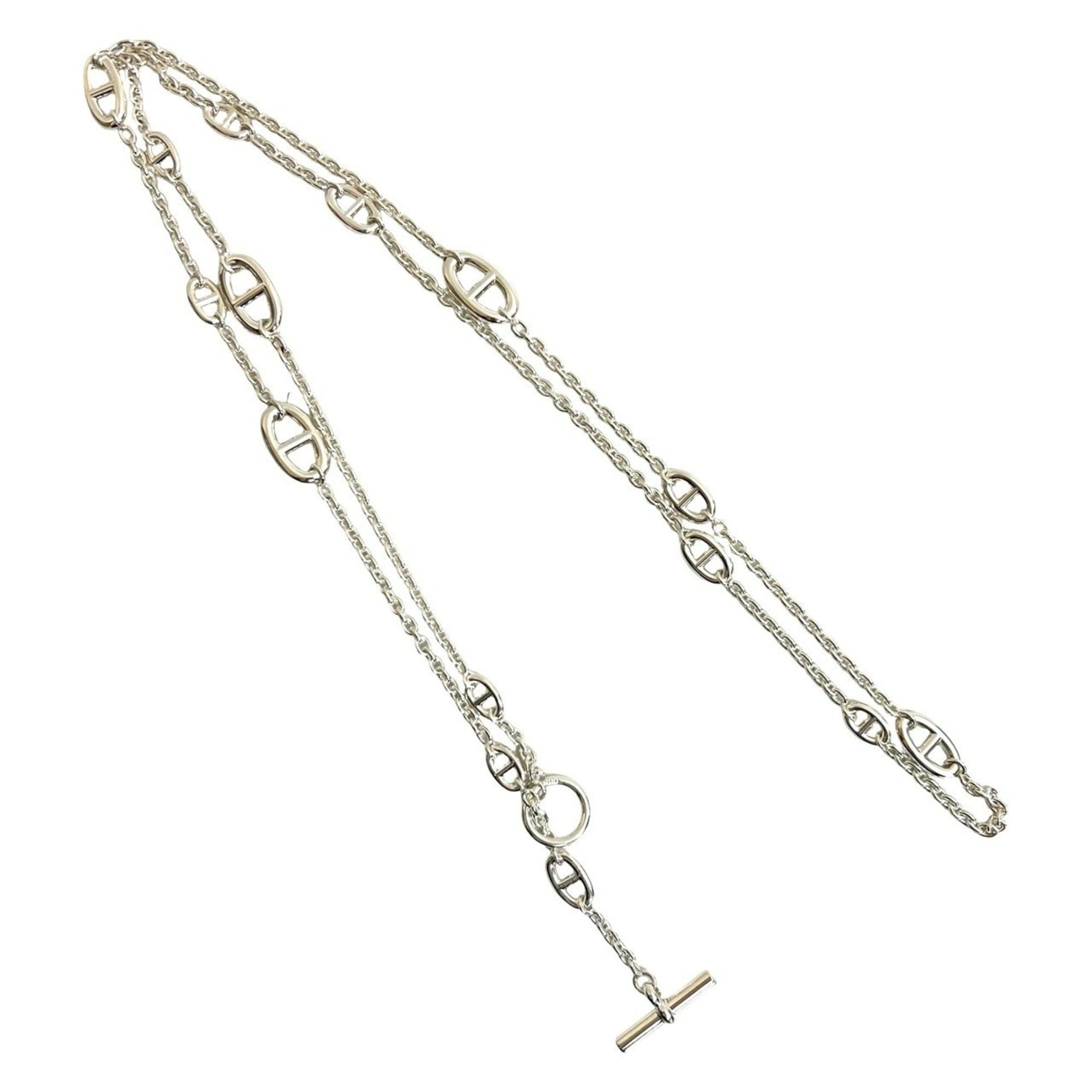 Hermes HERMES Chaine d'Ancre Farandole Necklace in 925 Sterling Silver with Chain, 95127 Size ONE SIZE - 5 Thumbnail