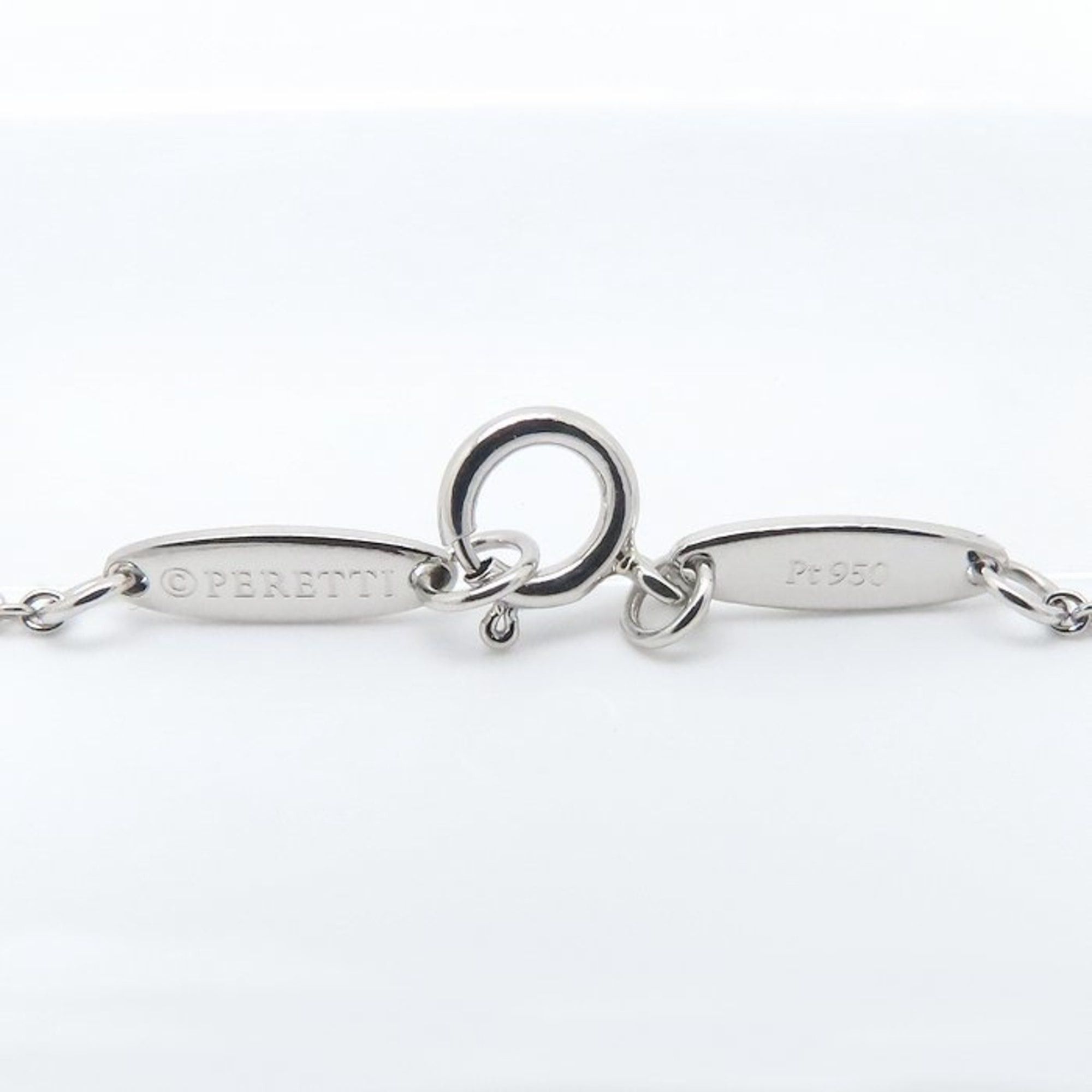 Tiffany & Co. TIFFANY & Co. Elsa Peretti Double Heart Necklace with Diamonds, Pt950 Platinum and 18K Gold, Women's, 295050 Size ONE SIZE - 8 Thumbnail